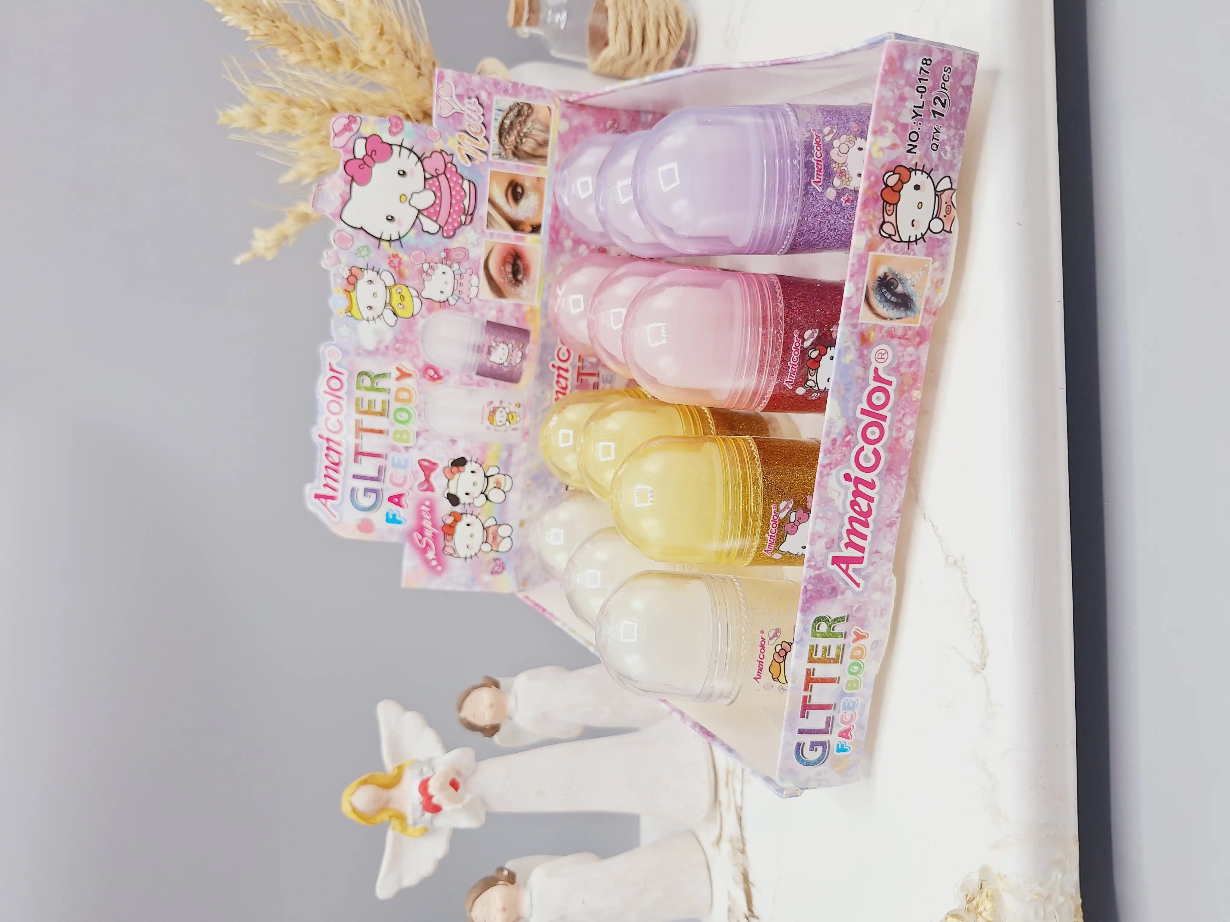 گلیتر رولی بدن شاین دار برند Ameri Color کد NO.:YL-0178