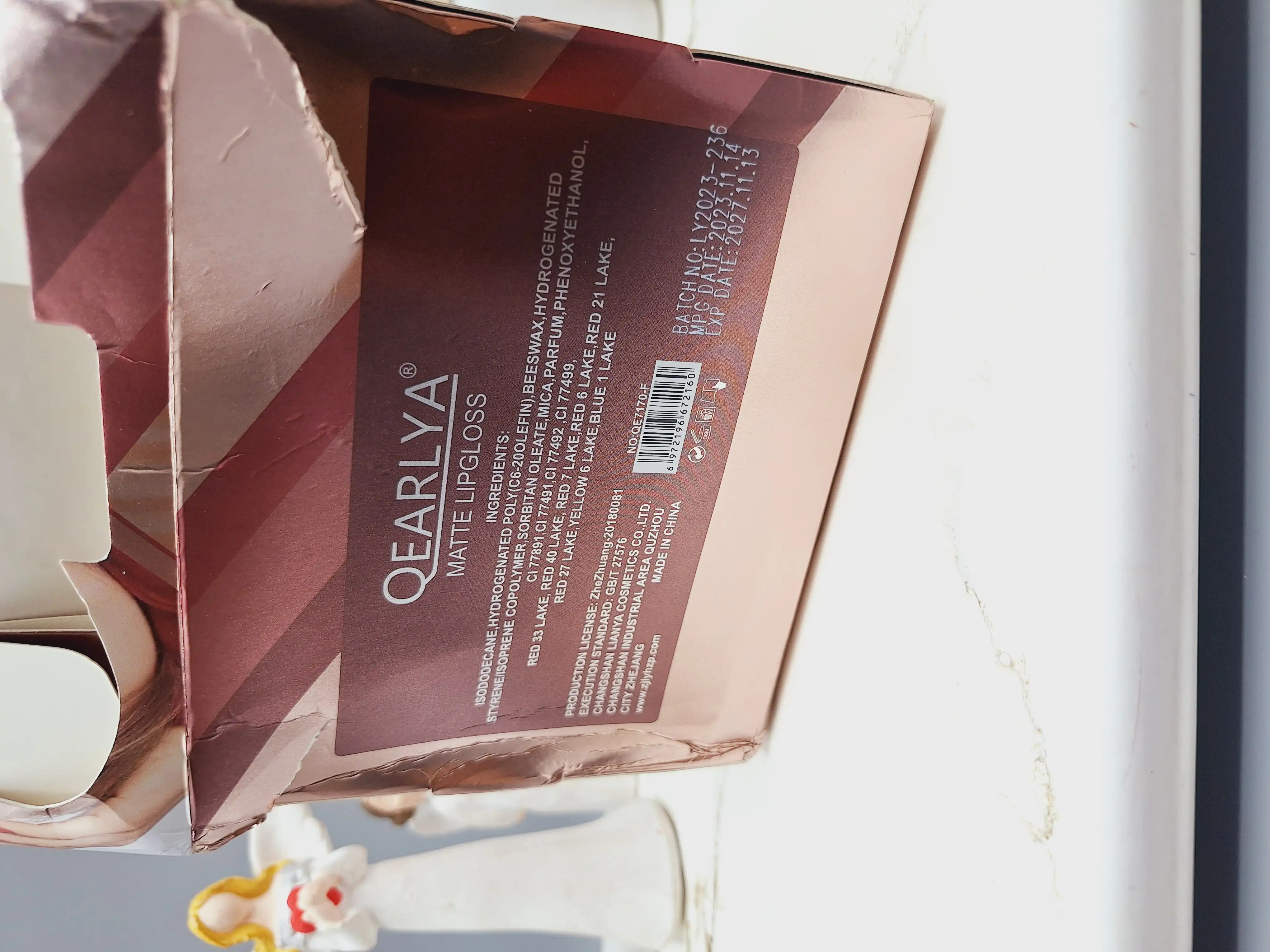 پک 6 تایی رژ مایع برند QEARLYA کد NO:OE7170-F