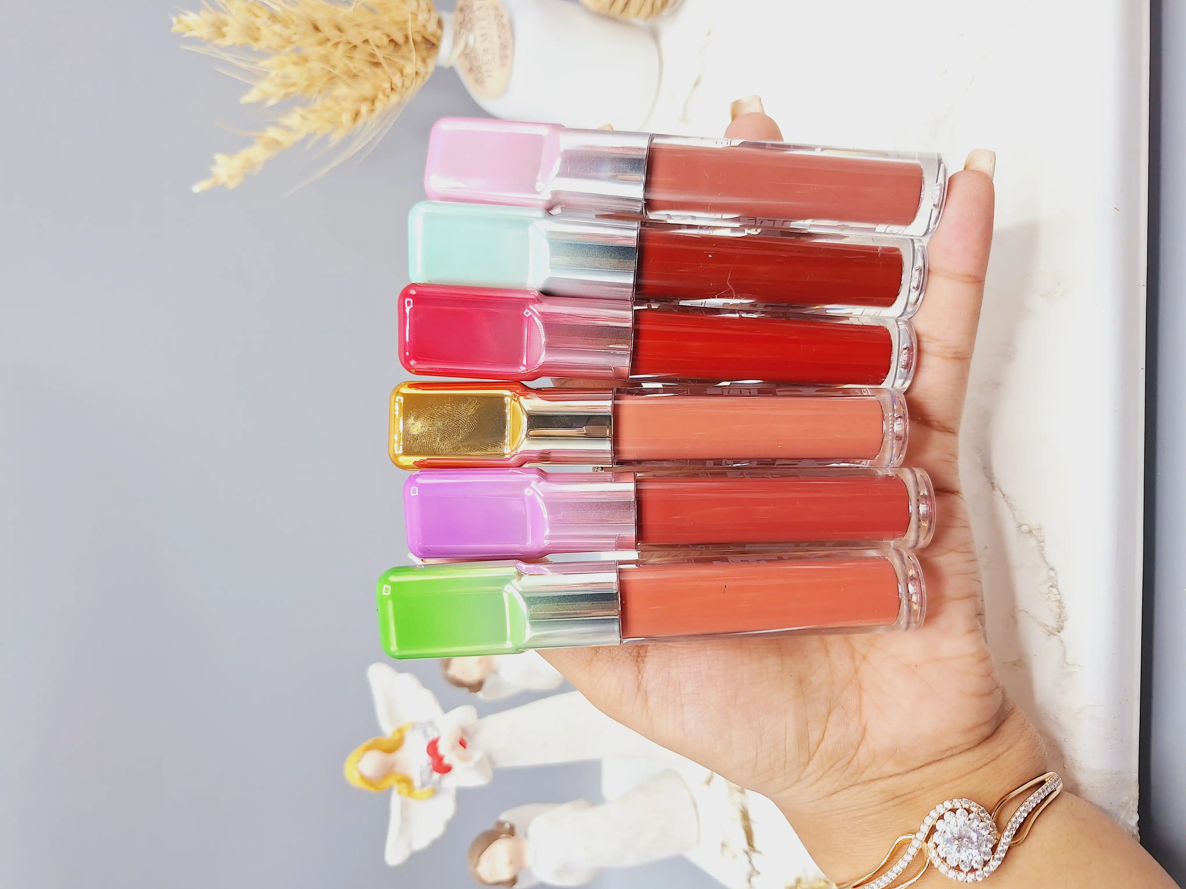 پک 6 تایی رژ مایع برند QEARLYA کد NO:OE7170-F