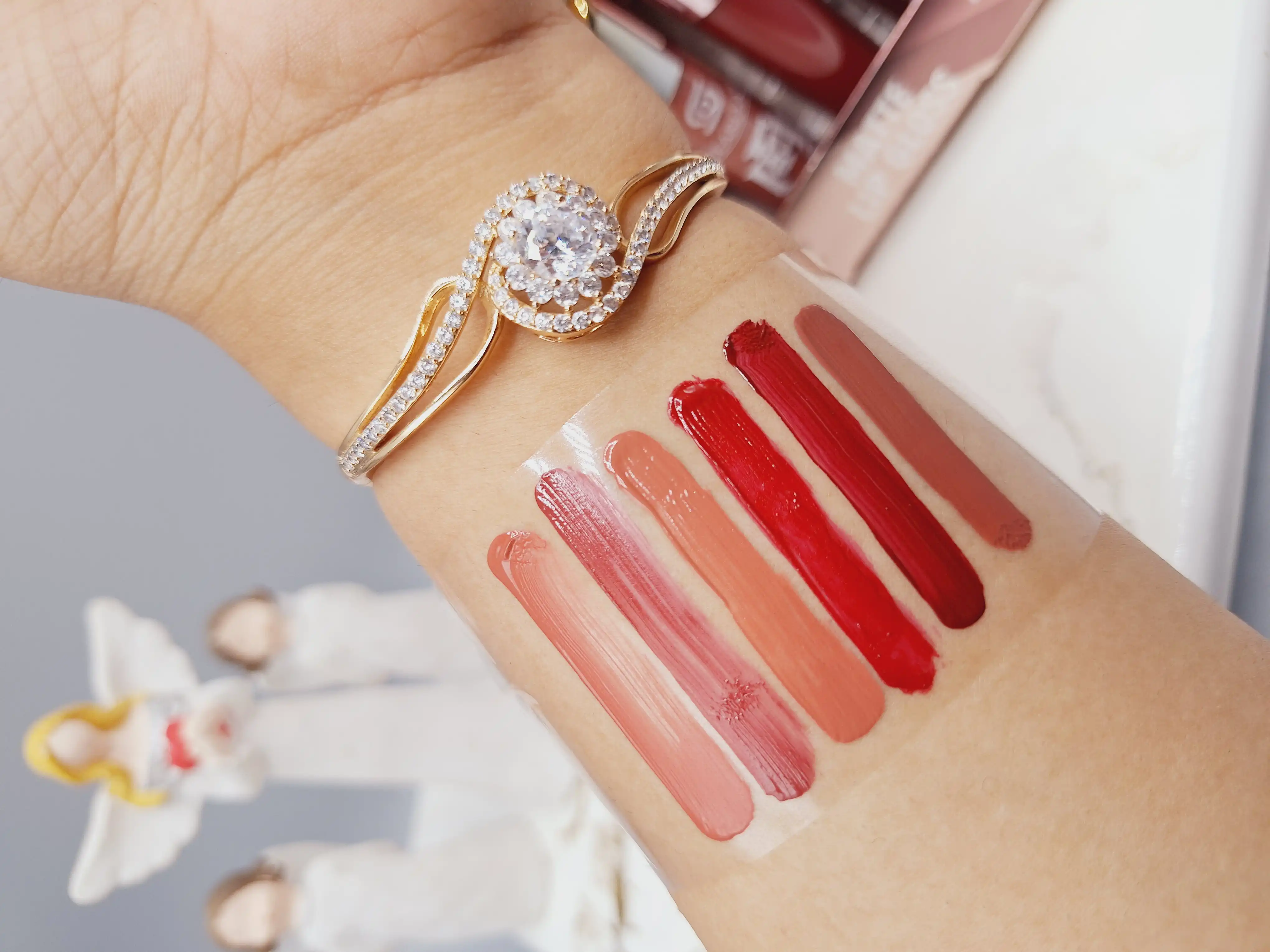 پک 6 تایی رژ مایع برند QEARLYA کد NO:OE7170-F