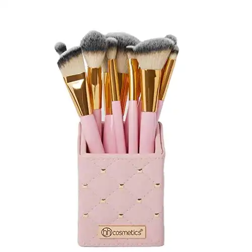 ست براش 12 عددی بی اچ کازمتیکس به همراه استند مکعبی چهل تیکه