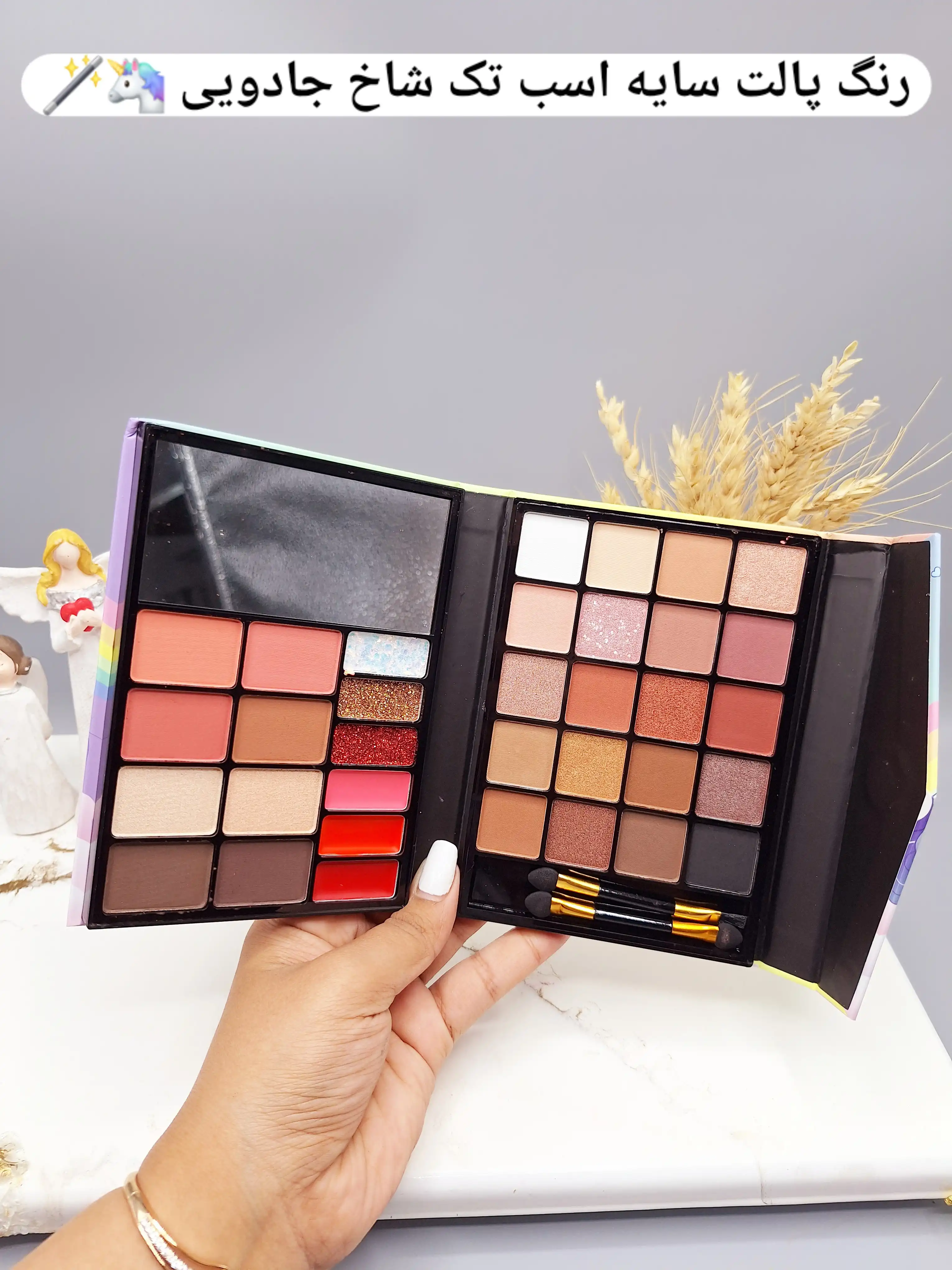 پالت سایه آنالیدی طرح اسب تک شاخ برند ANYLADY کد 8602O