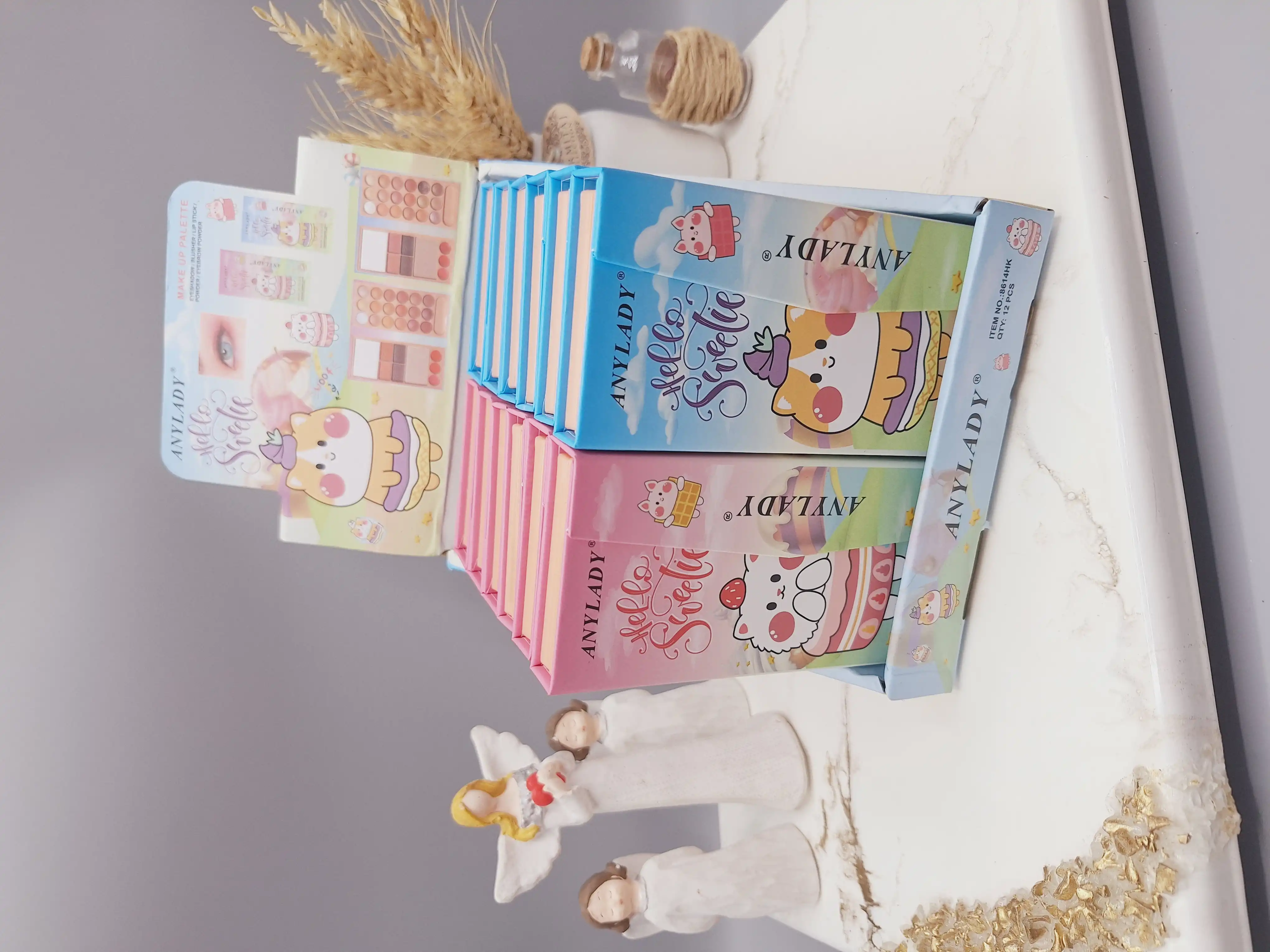 پالت سایه آنالیدی طرح گربه چاقالو  برند ANYLADY کد 8614HK