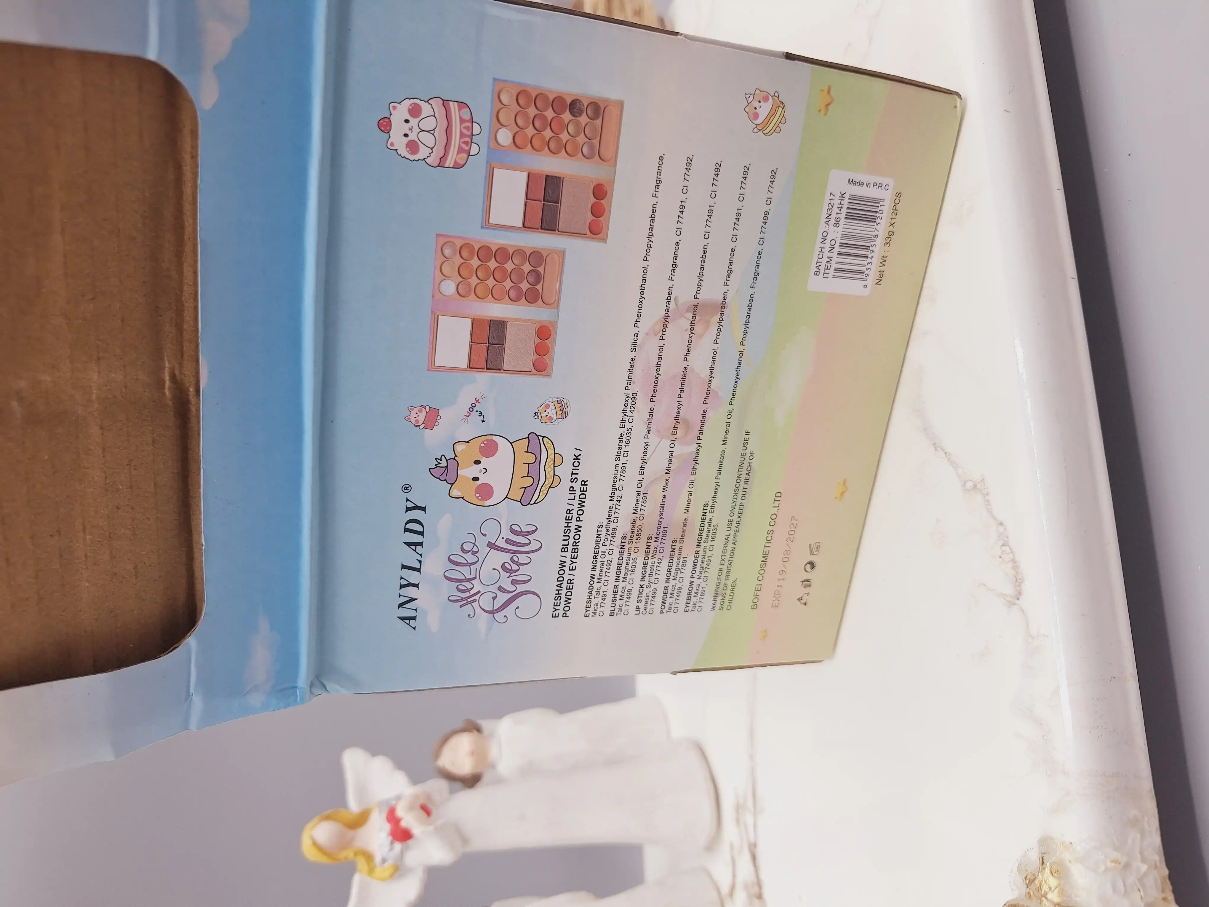 پالت سایه آنالیدی طرح گربه چاقالو  برند ANYLADY کد 8614HK