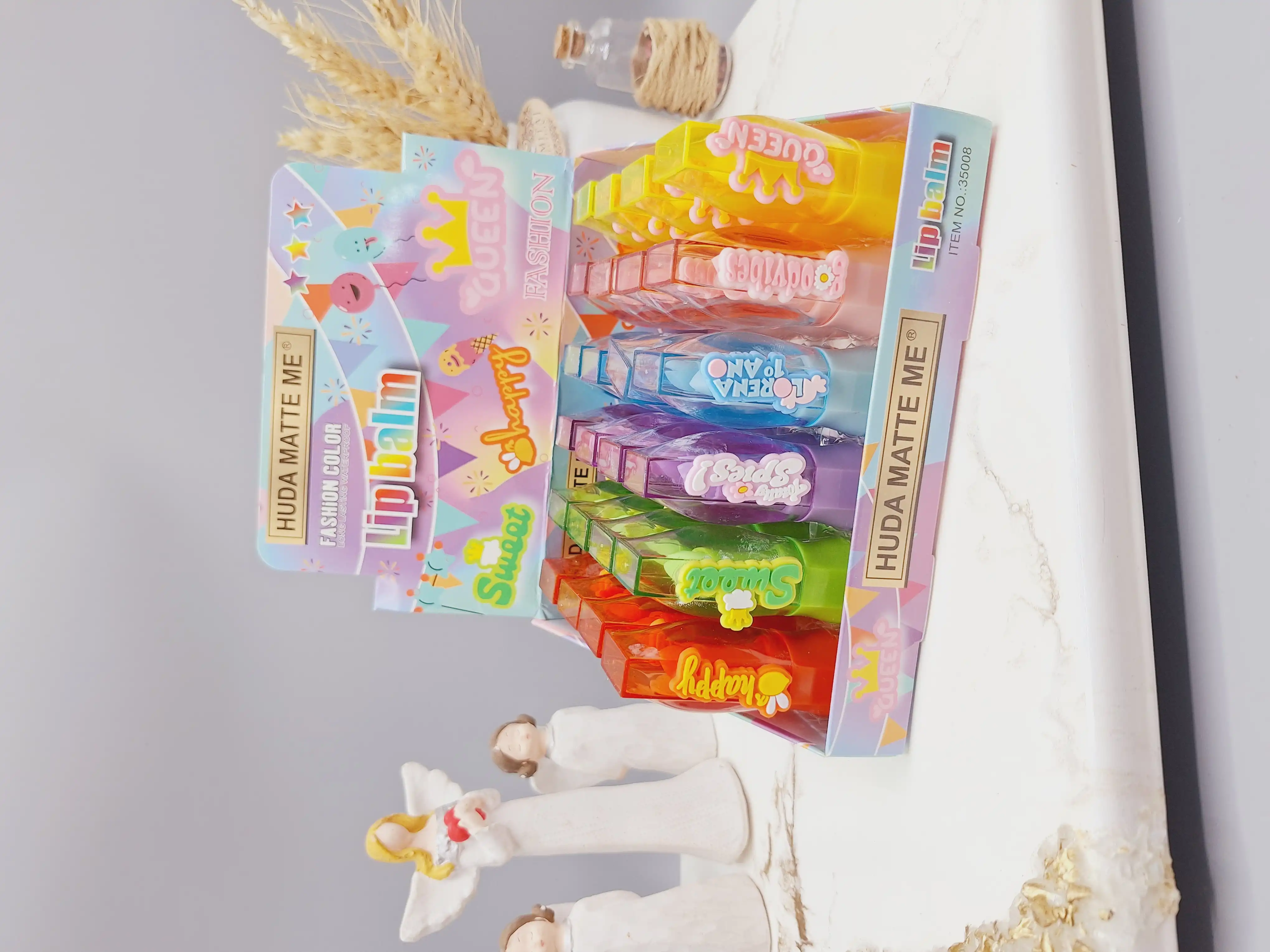 بالم لب رنگی خوشبووو HUDA MATTE ME کد 35008