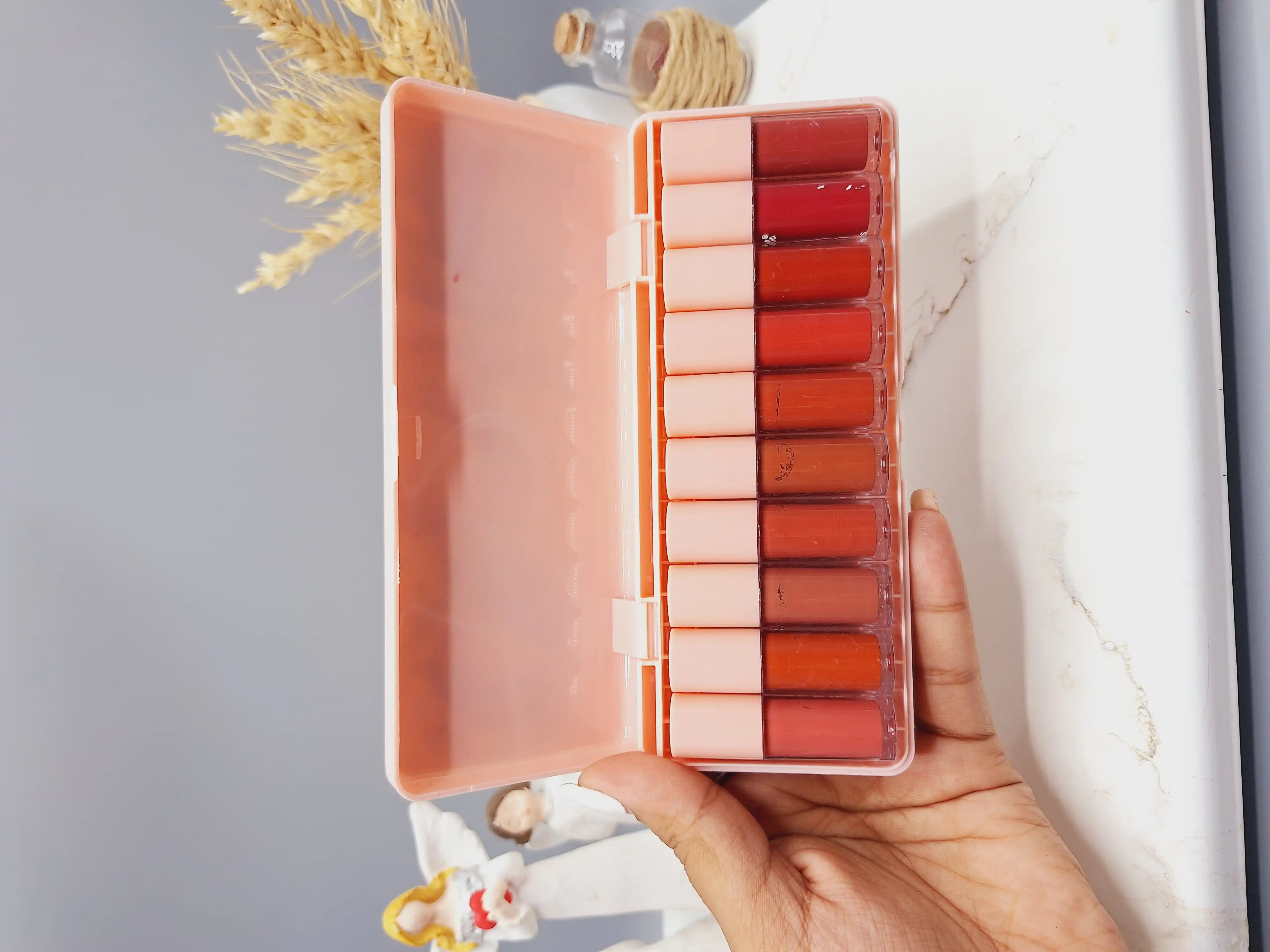 باکس 10 تایی رژ مایع مینی طرح خرگوش بامزه کد 4142