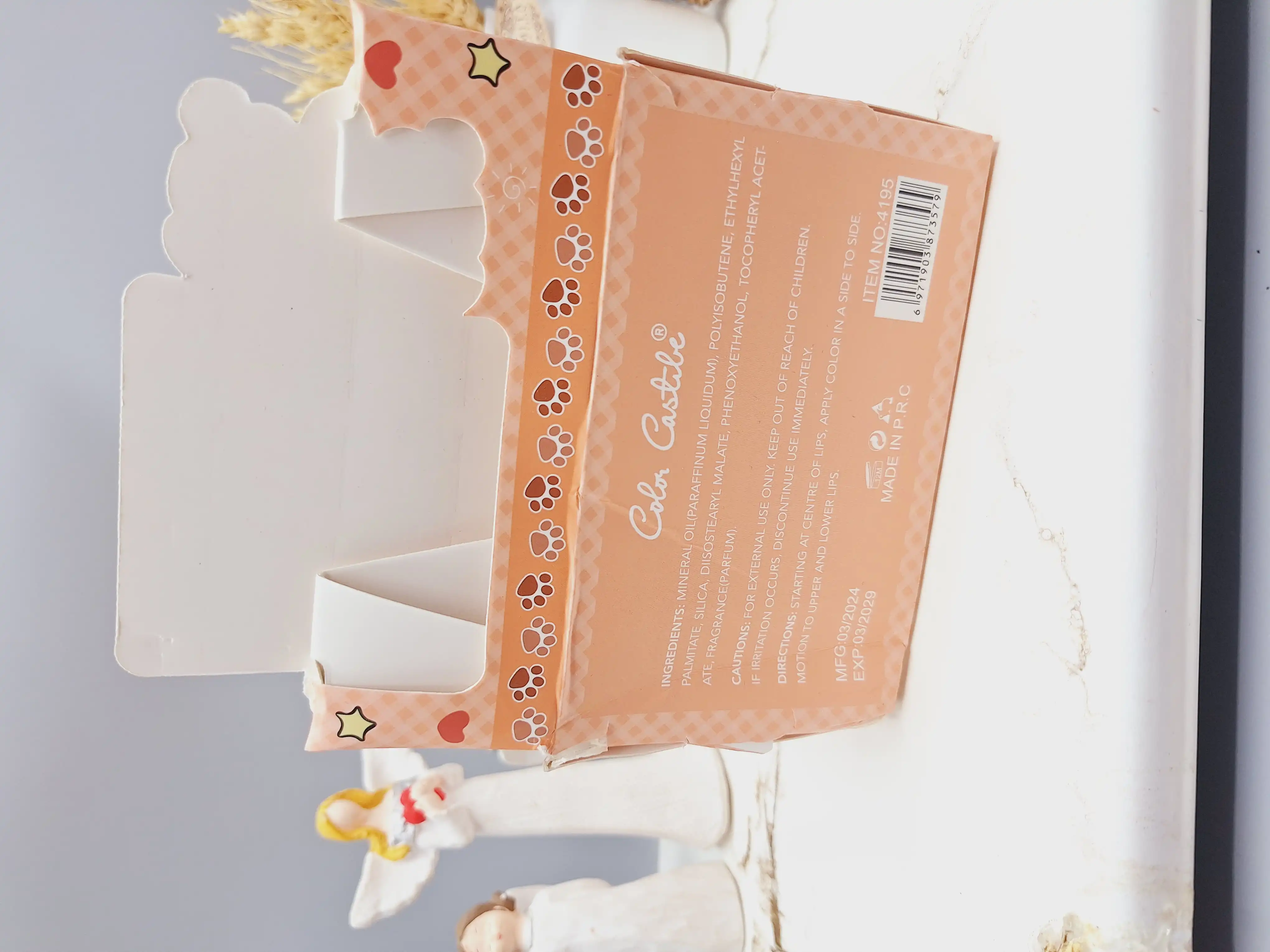 پک 6 تایی رژ مایع مات کالر کستل طرح استیکر خرسی کد 4195