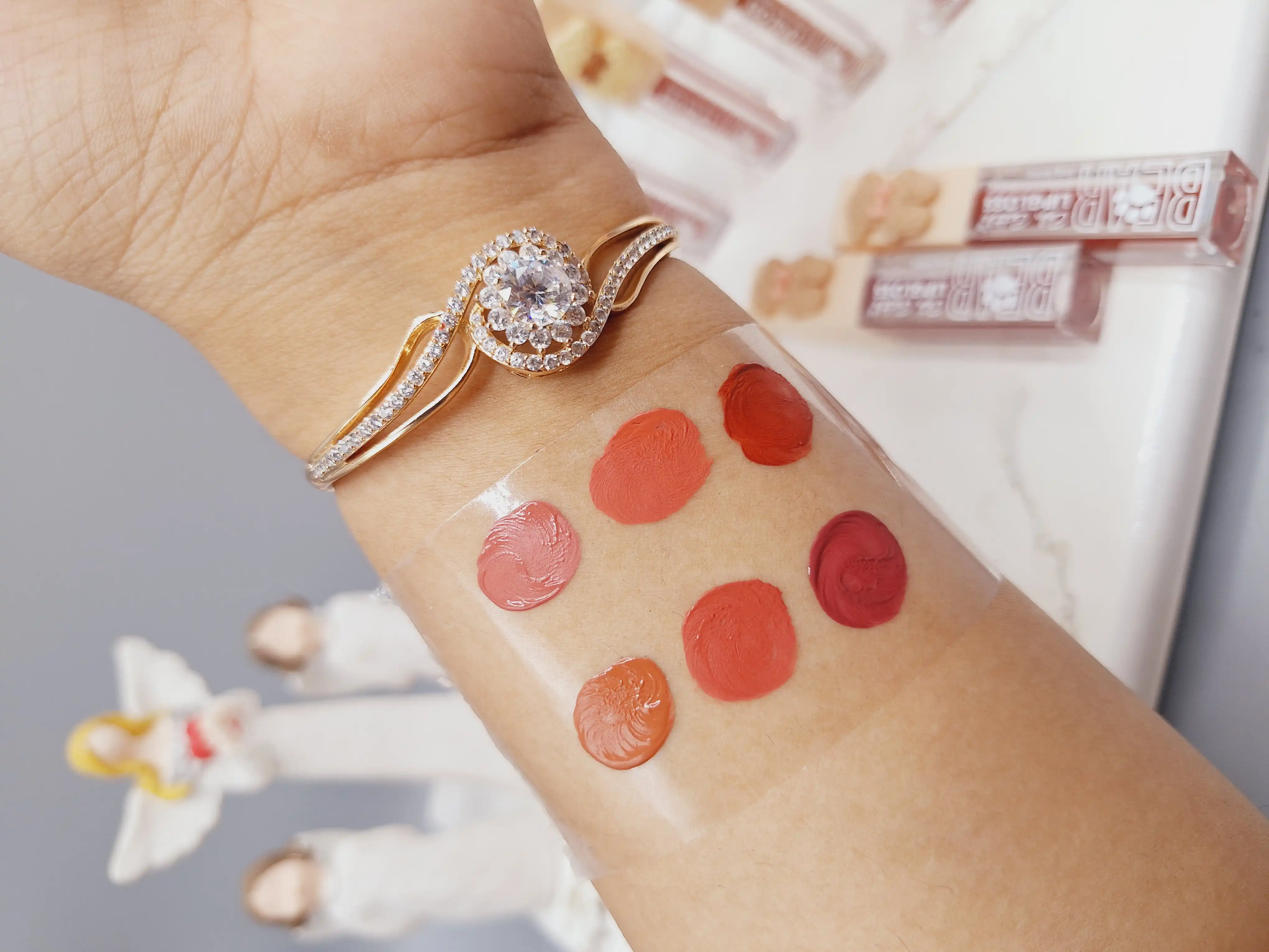 پک 6 تایی رژ مایع مات کالر کستل طرح استیکر خرسی کد 4195