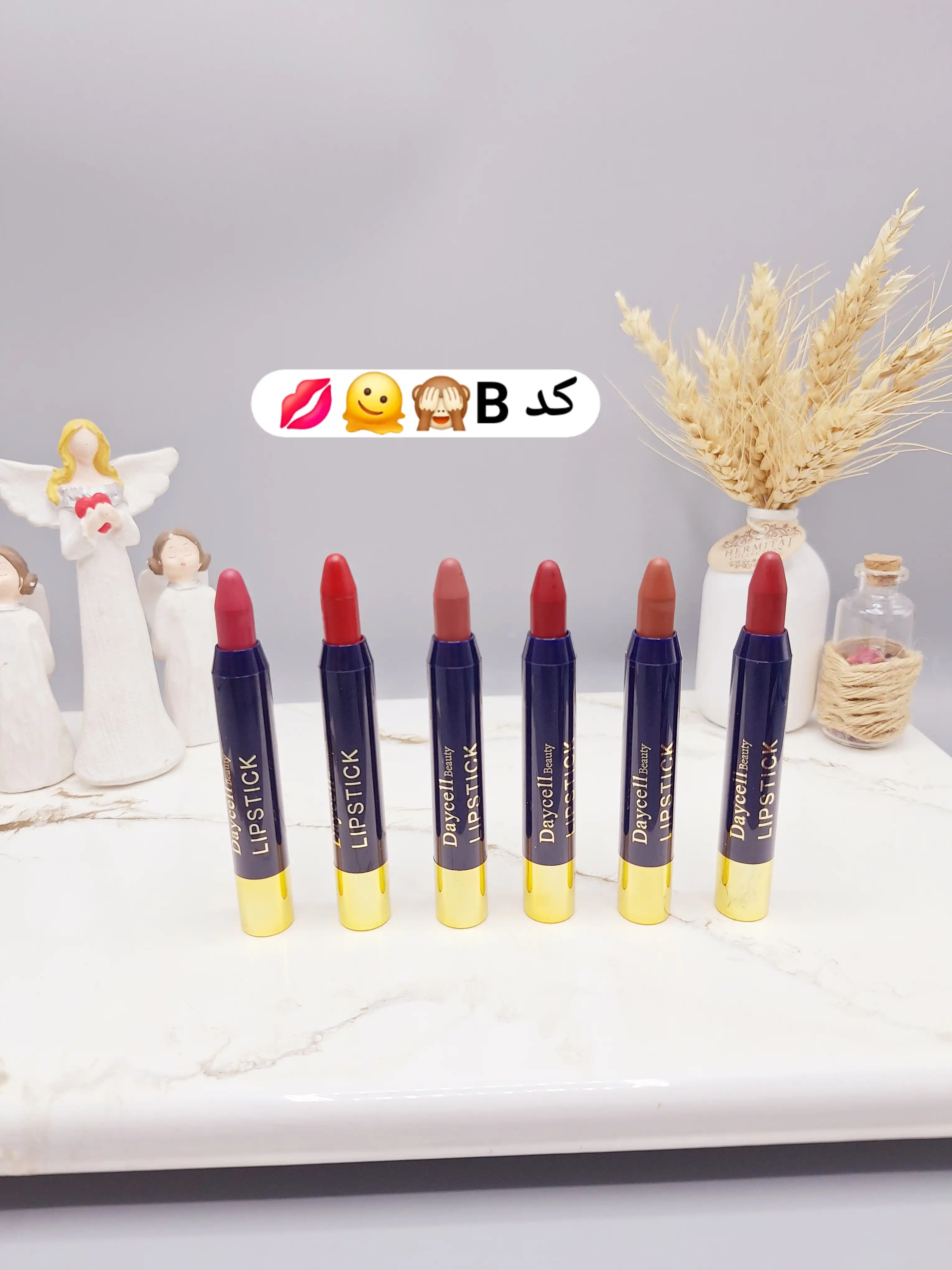 پک 6 تایی رژ جامد مدل پیچی برند Daycell کد IC-2302