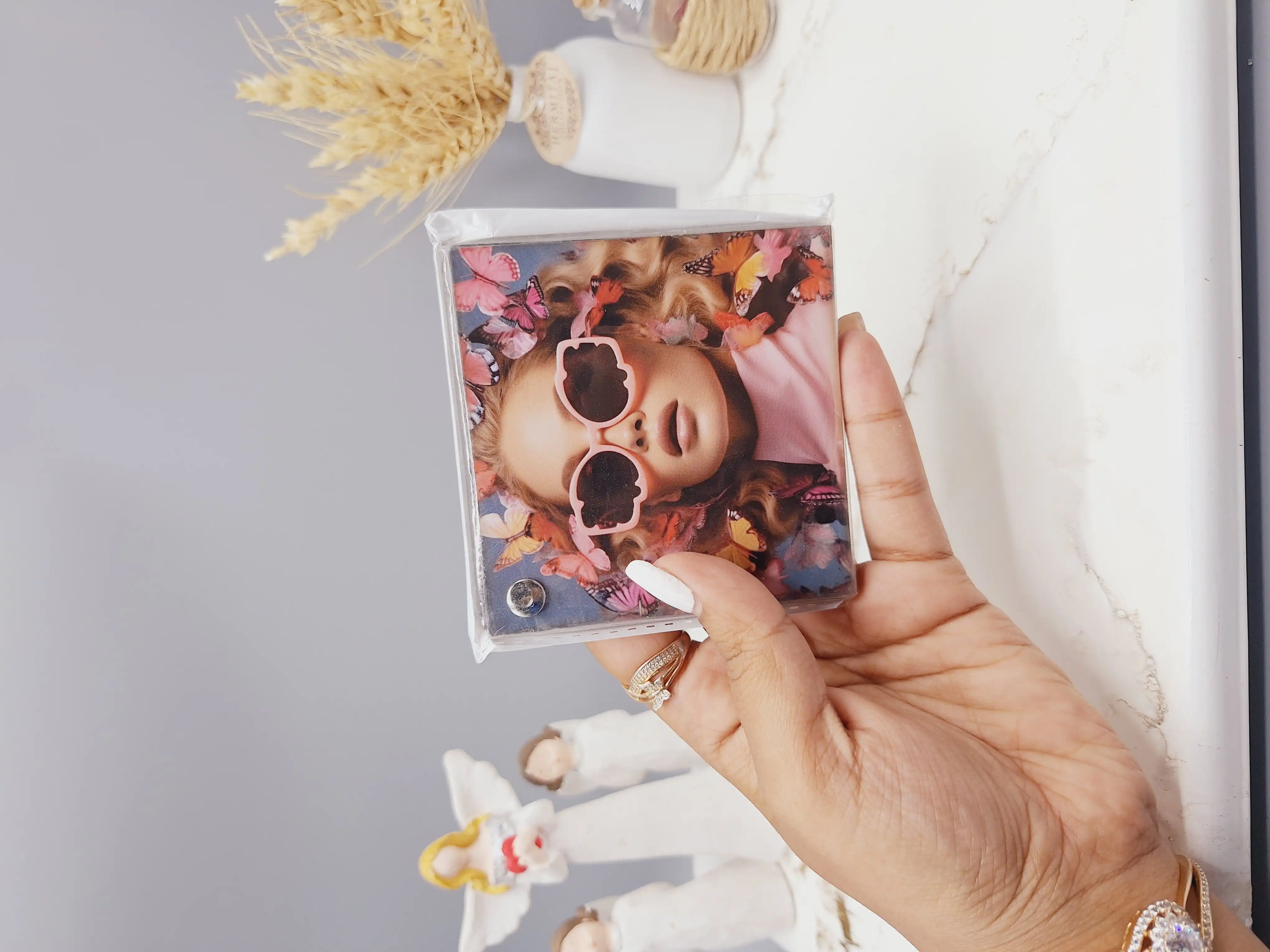 آینه مدل مکعبی طرح رندم