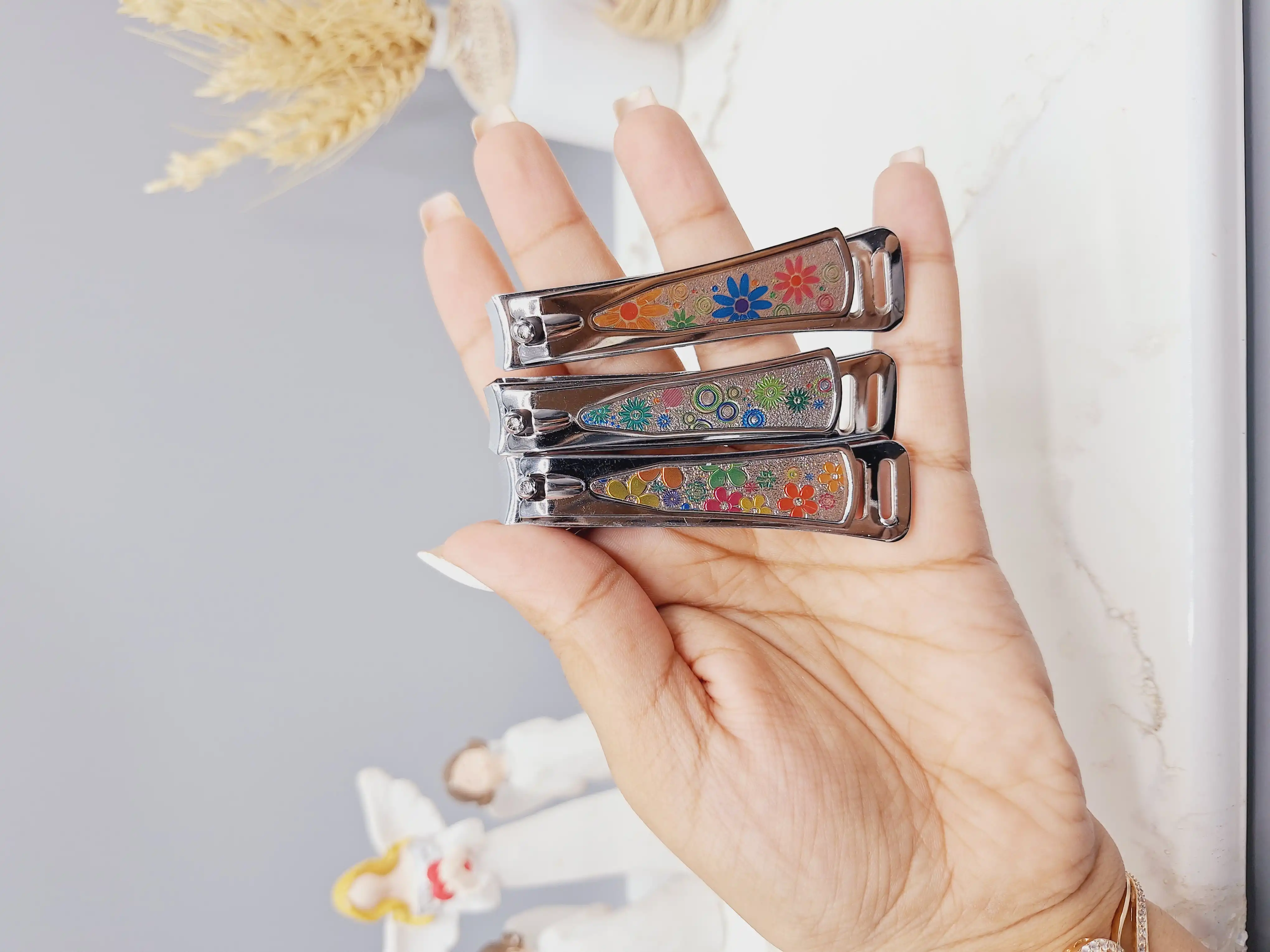 ناخن گیر استیل طرح گل برند WELL-YEAR