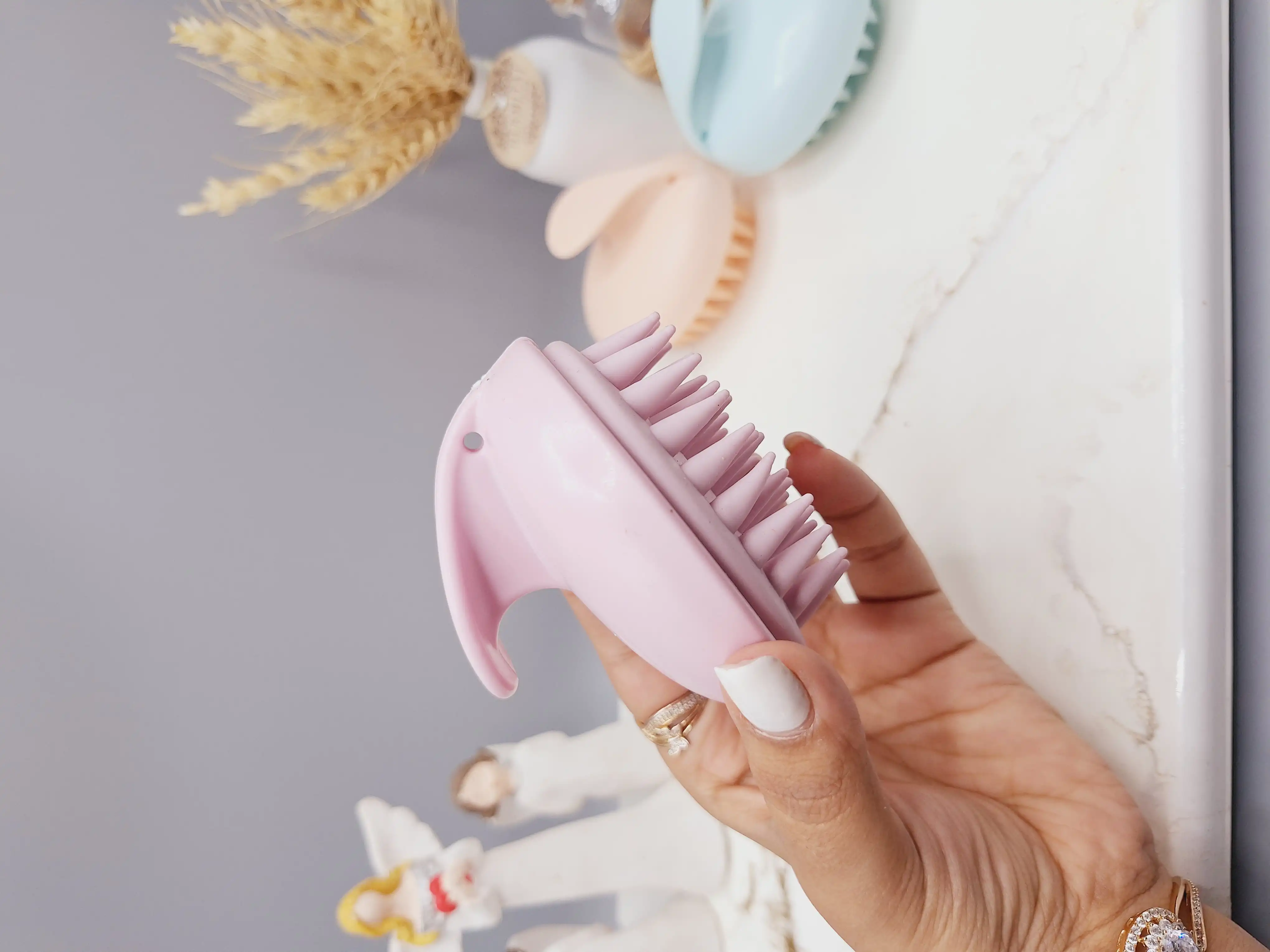 سرشور و ماساژور سر سیلیکونی مدل انگشتی