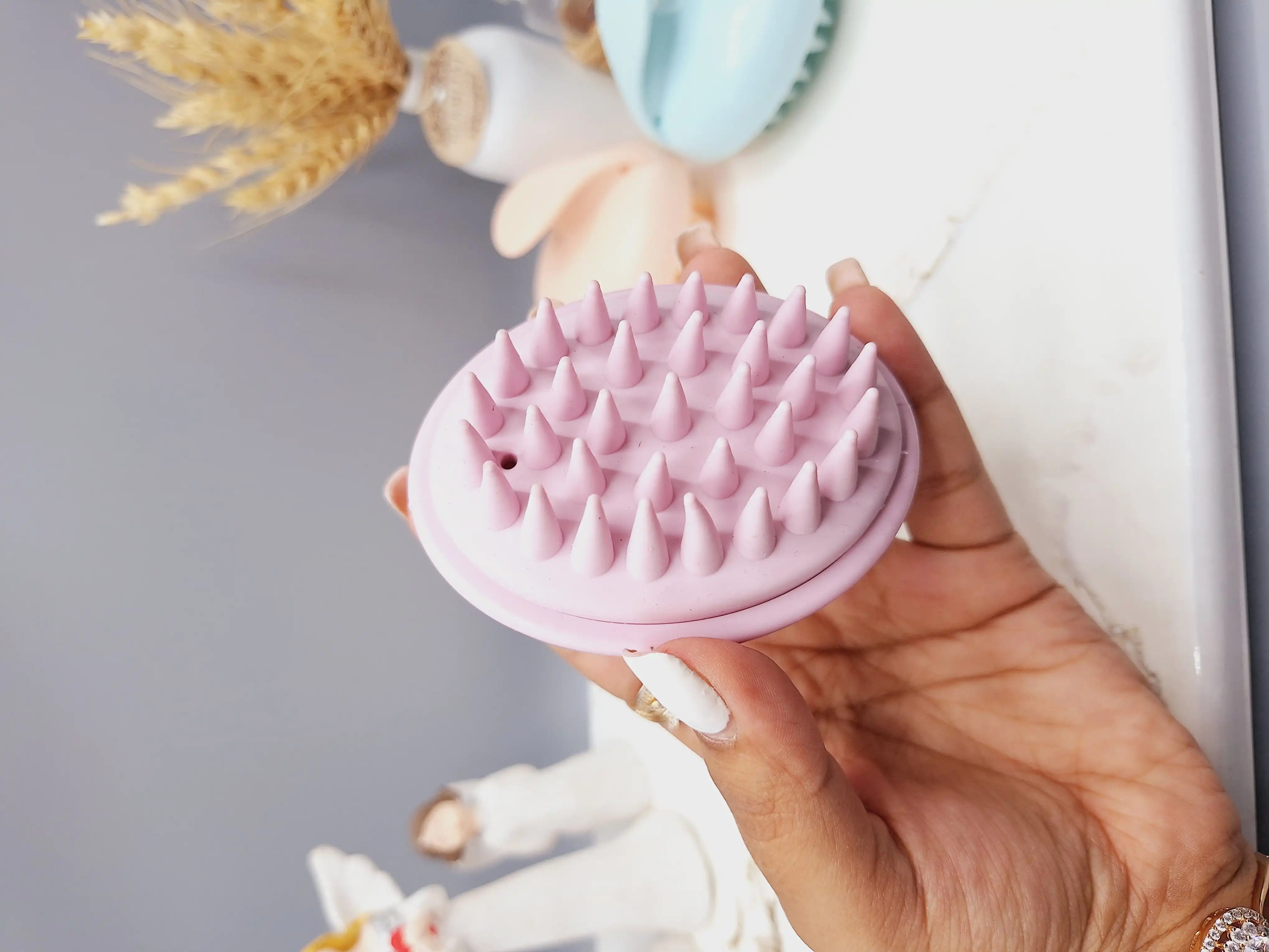 سرشور و ماساژور سر سیلیکونی مدل انگشتی