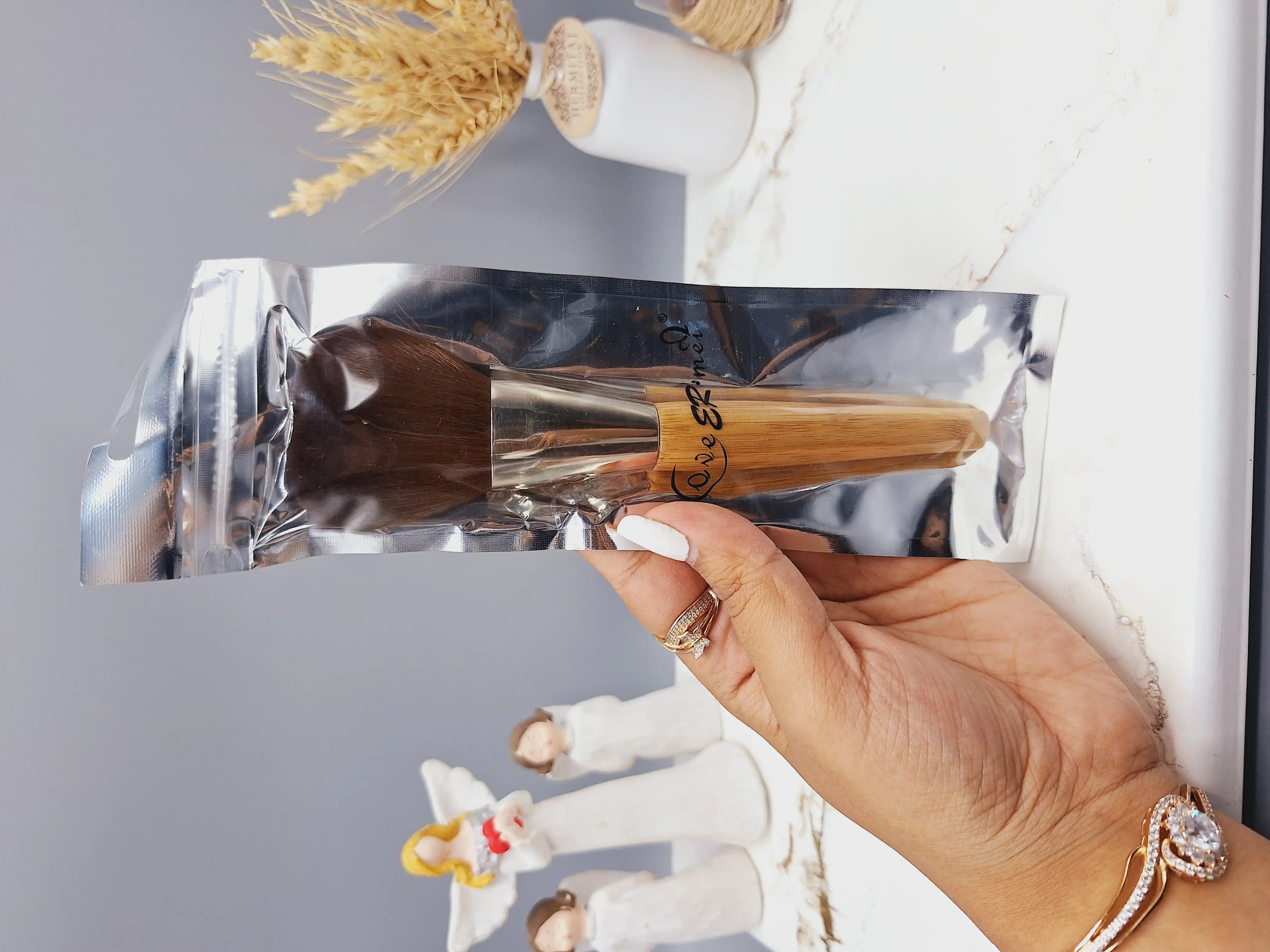 براش میکاپ برند ER met دسته چوبی