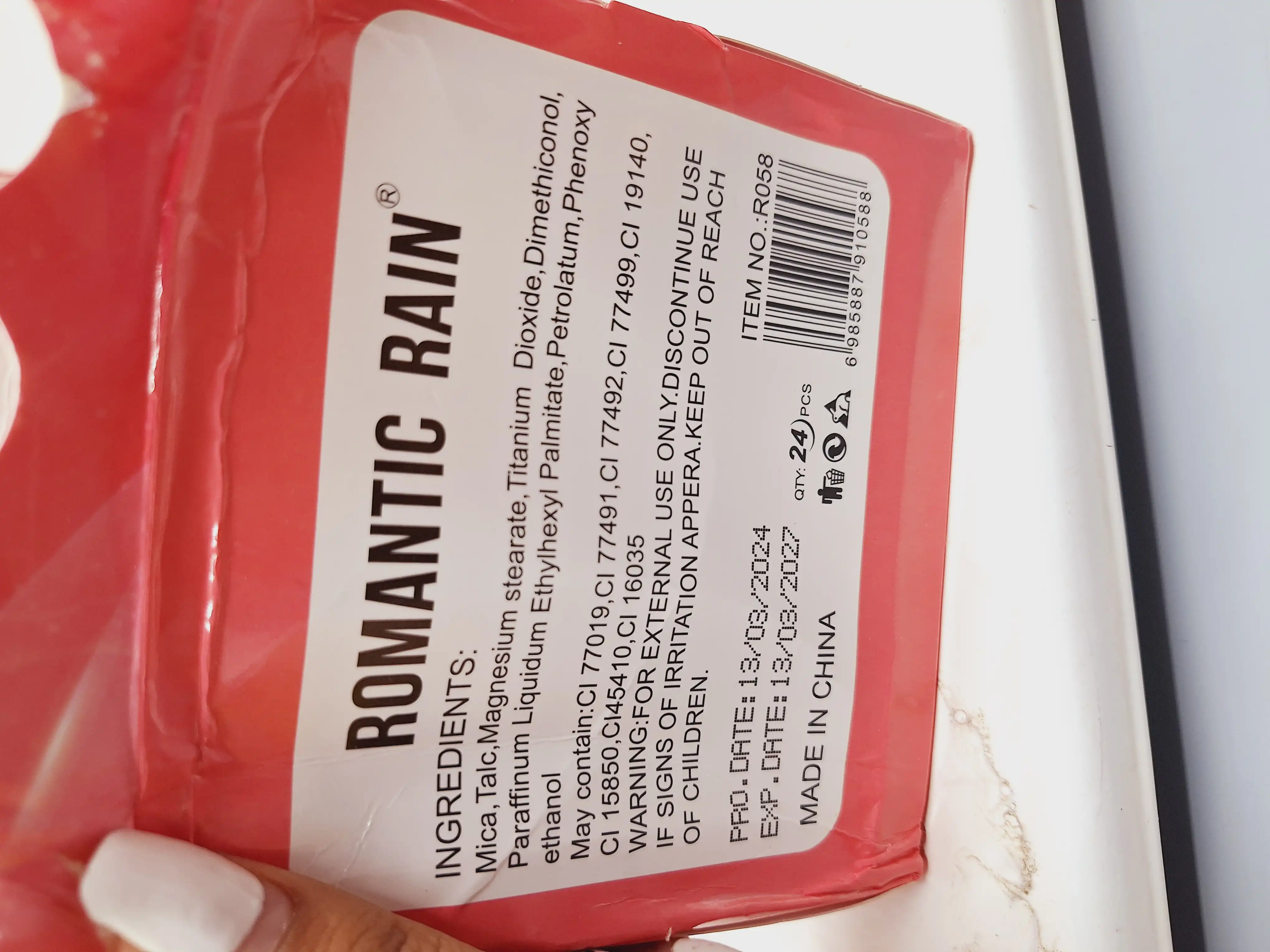 رژ گونه مایع تیوپی حرارتی برند رمانتیک رین کد R058