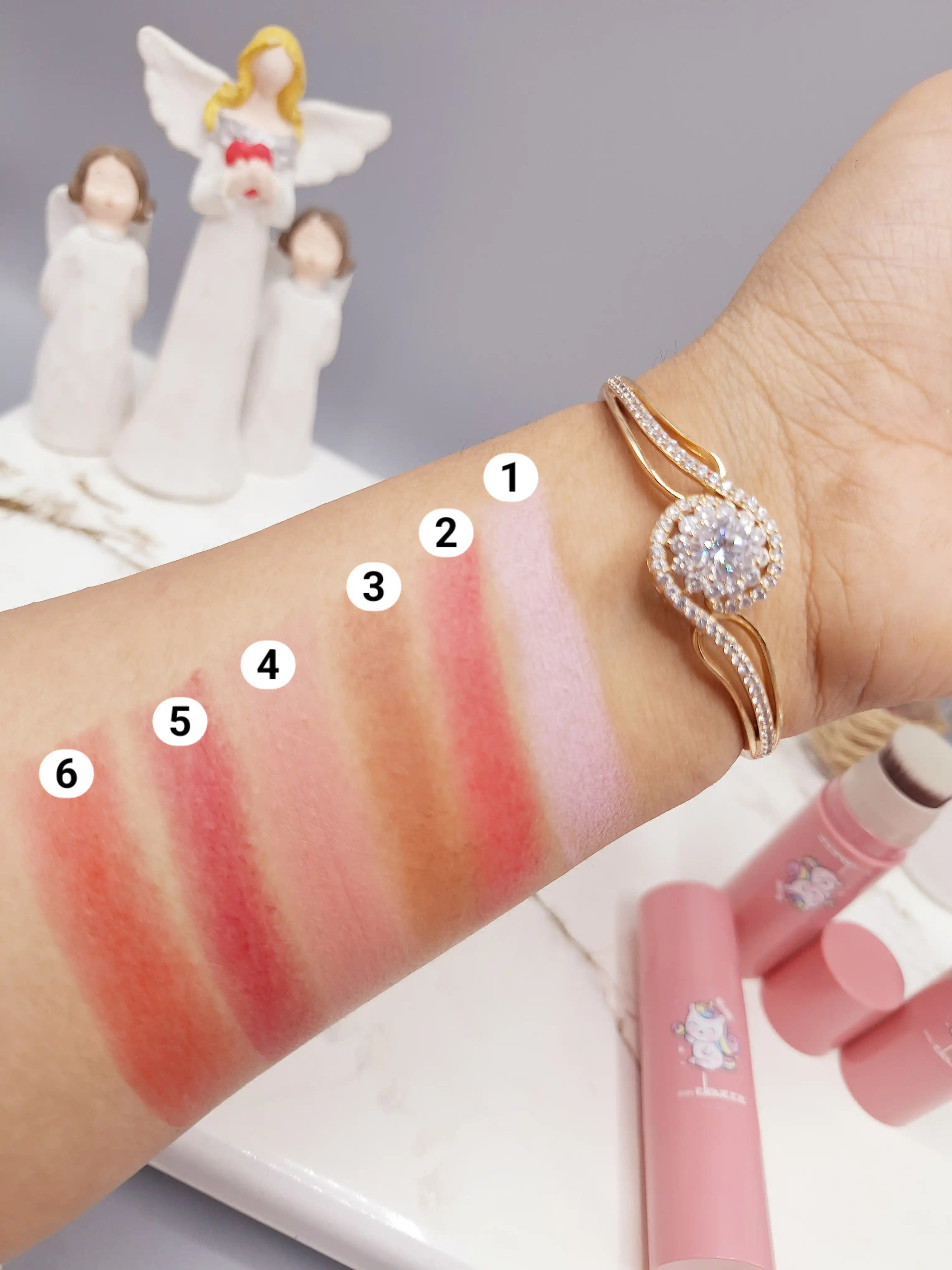 رژ گونه براش دار دو طرفه استیکی برند COUCCE کد 1155