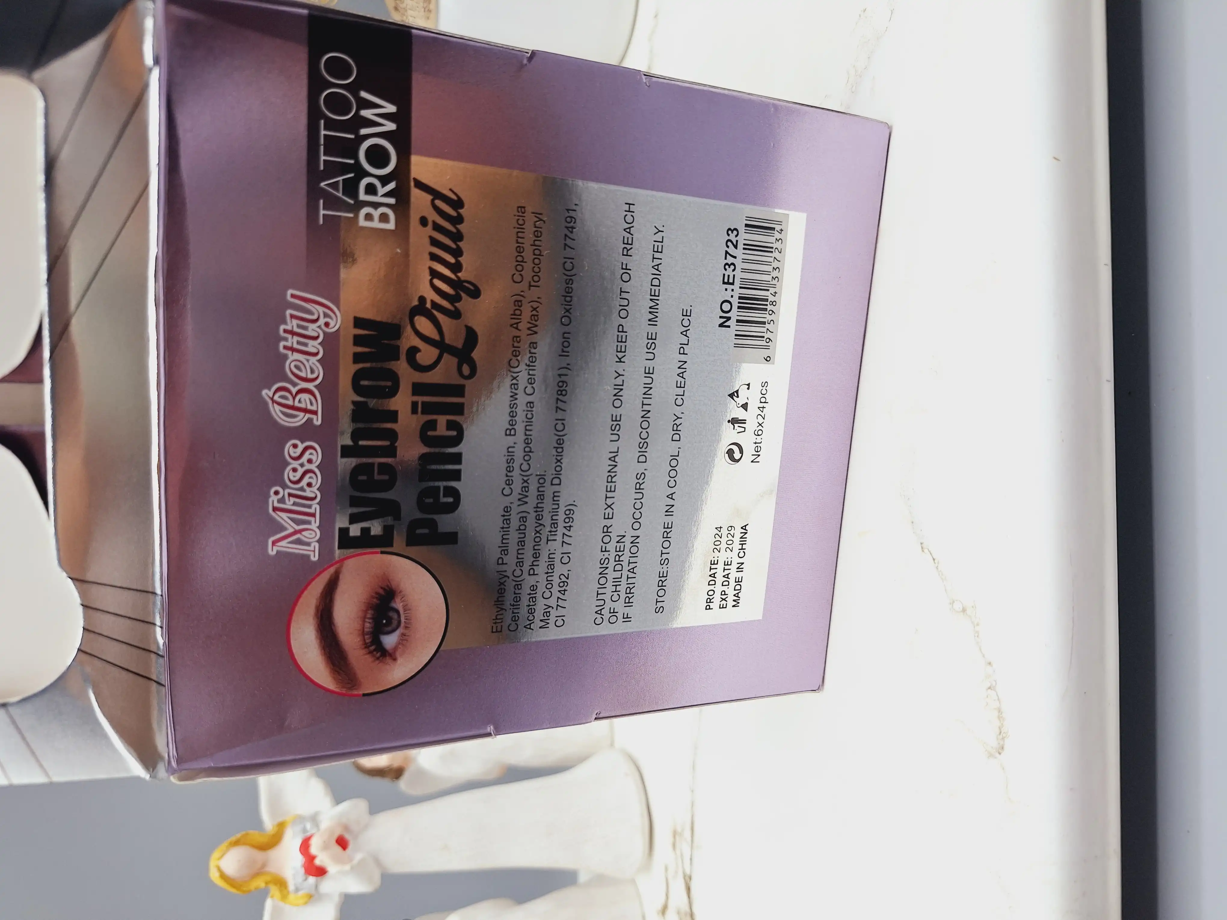 هاشور ابرو 24 ساعته و 4 خطه با کیفیت Miss Betty کد E3723