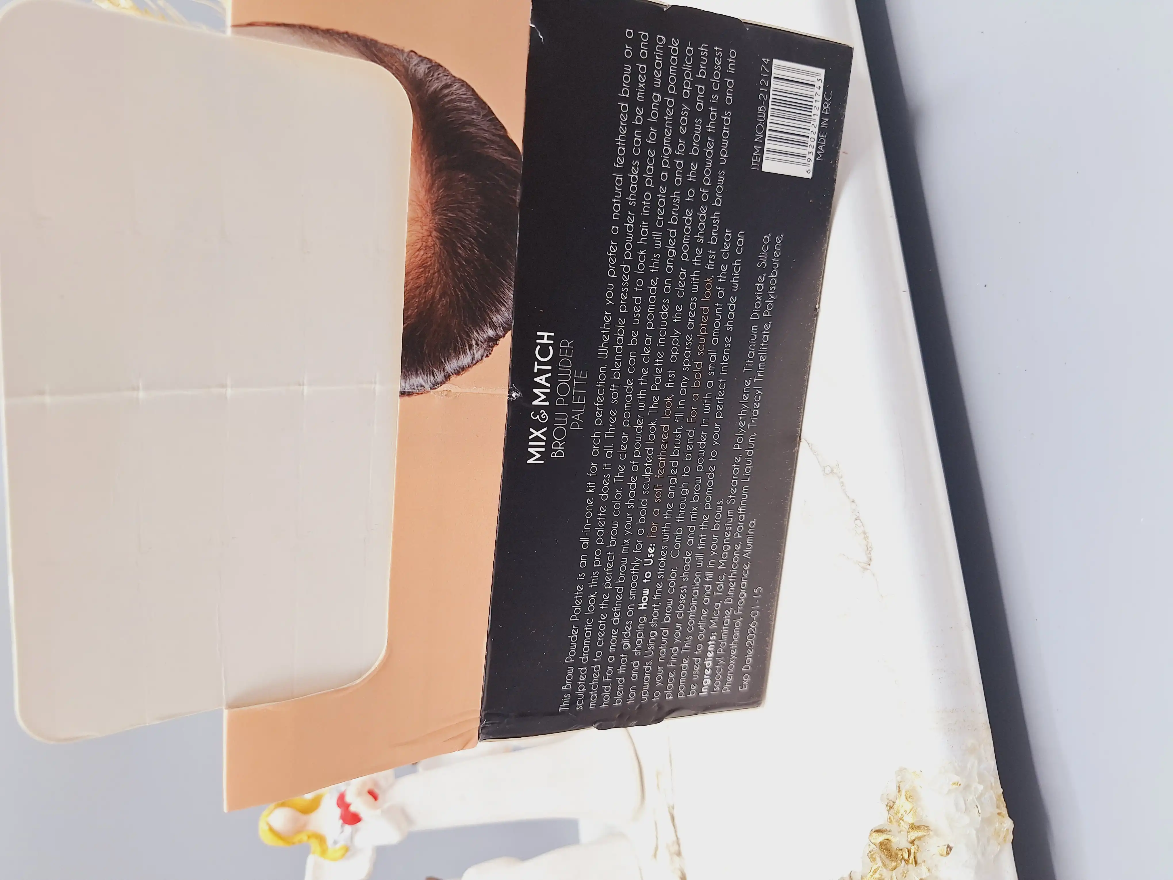 پالت سایه ابرو سه رنگ همراه با براش برند CATIRISE کد 212174