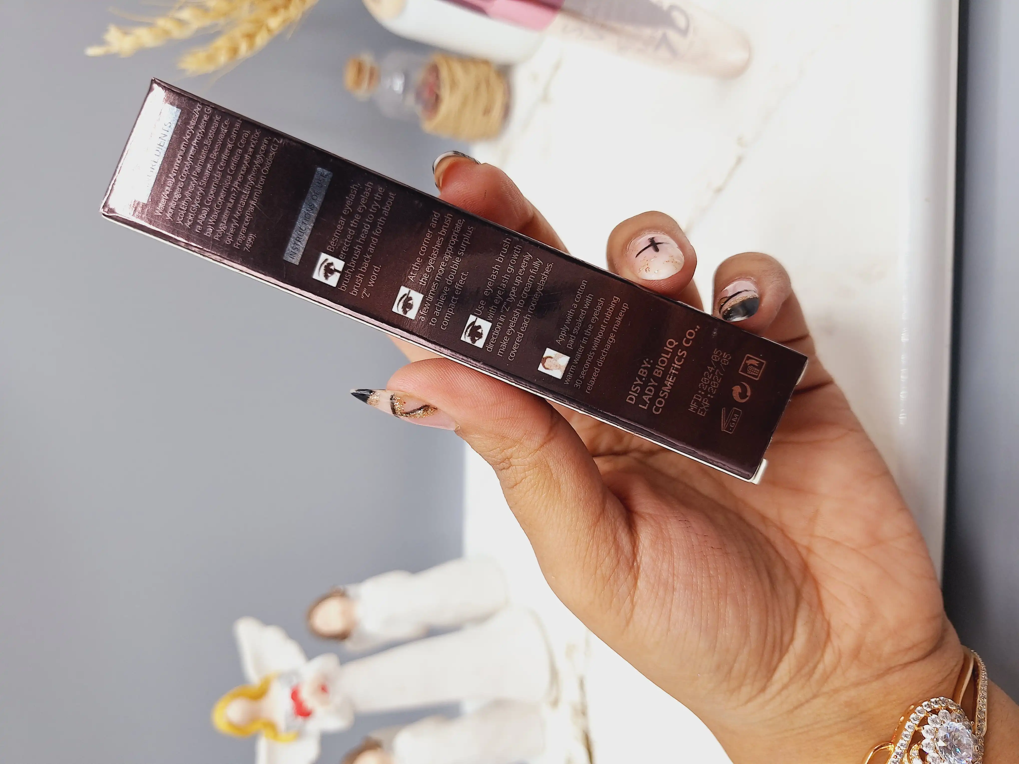 ریمل حجم دهنده بیولیک 7 بعدی ماسکارا پوکه فلزی کد 4439