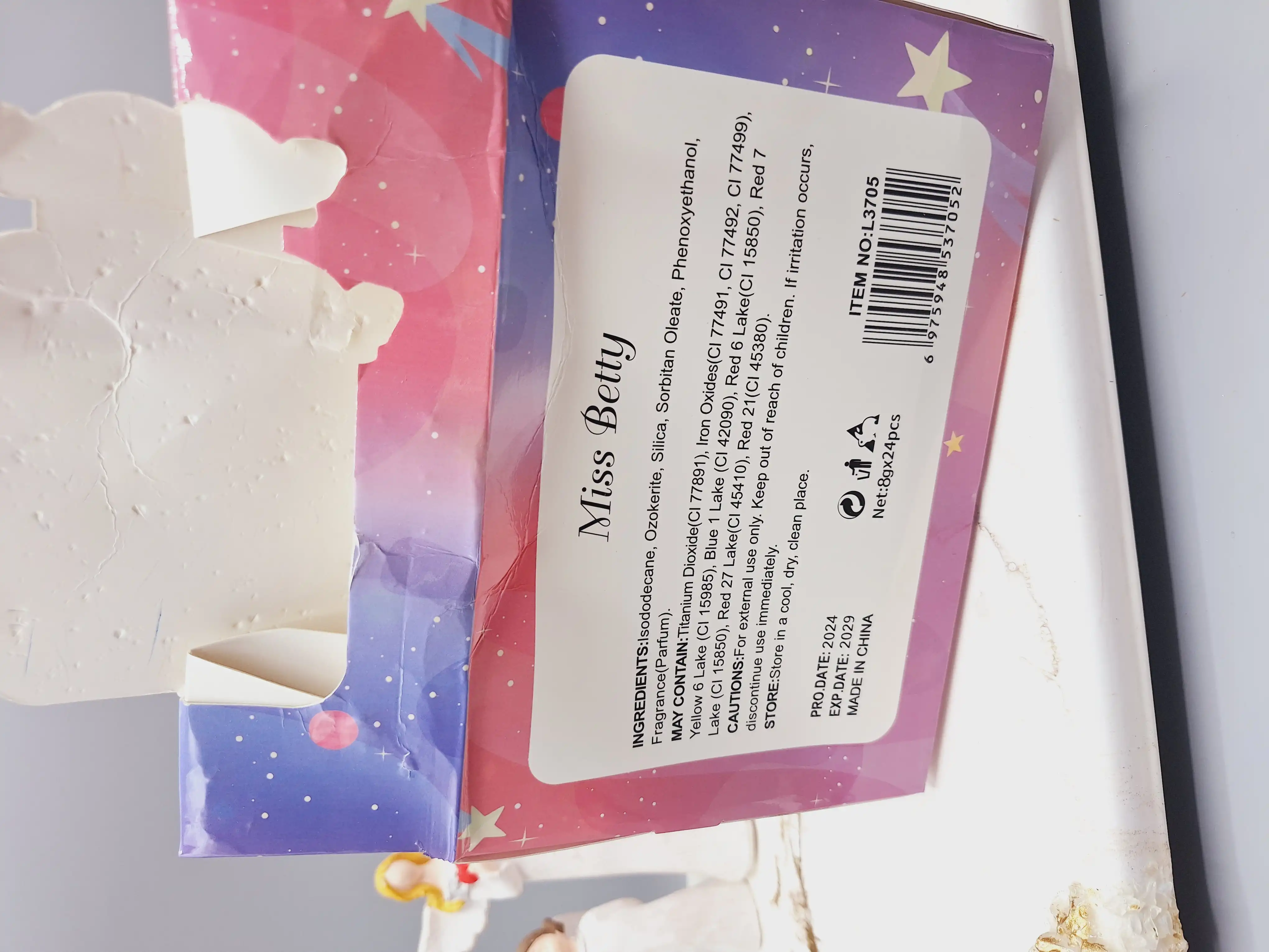 تینت لب فانتزی کره زمین ‏Miss Betty‏ کد ‏L3705‏