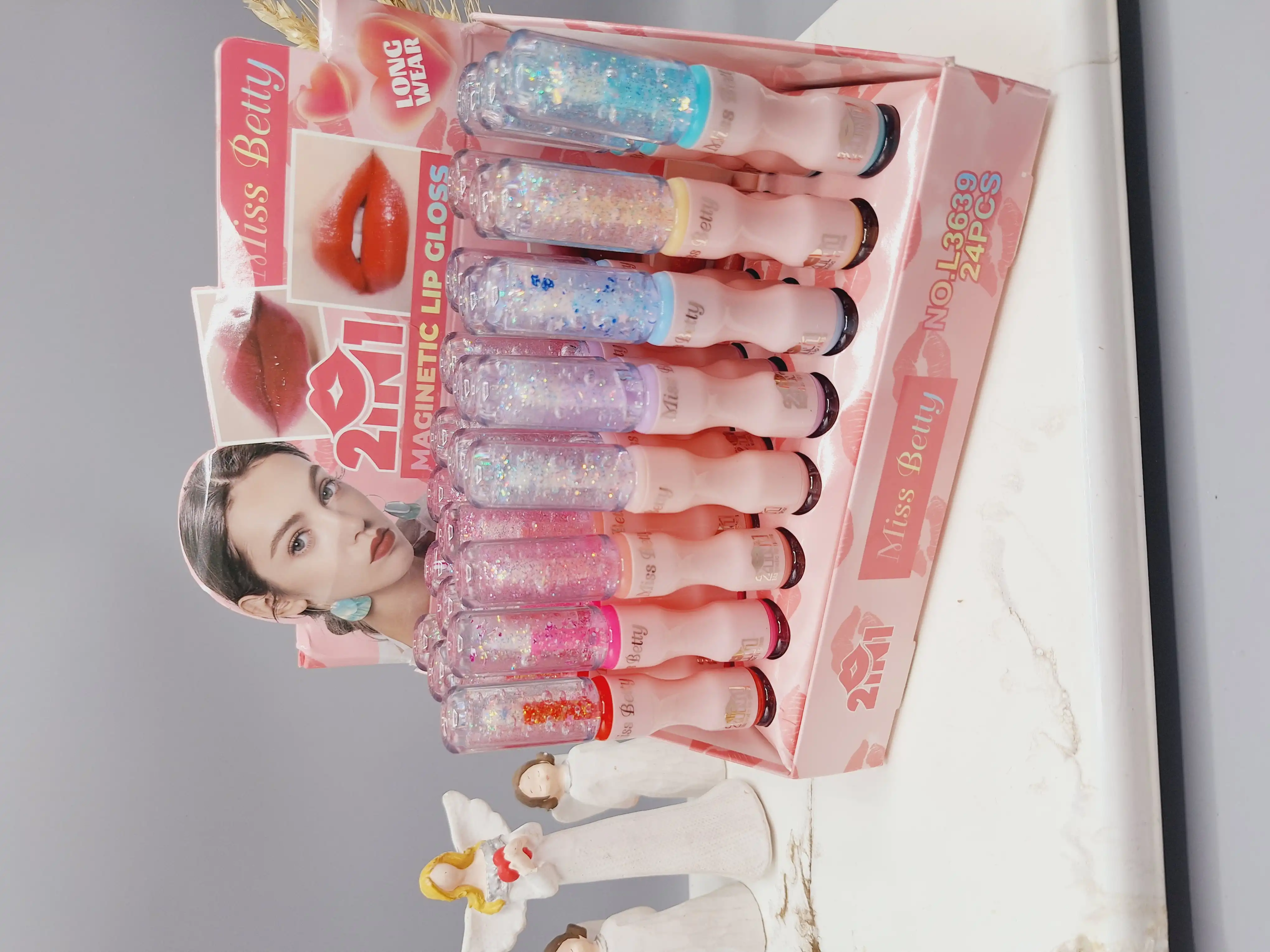 برق لب و شاین لب حرارتی دو طرفه ‏Miss Betty‏ کد L3639