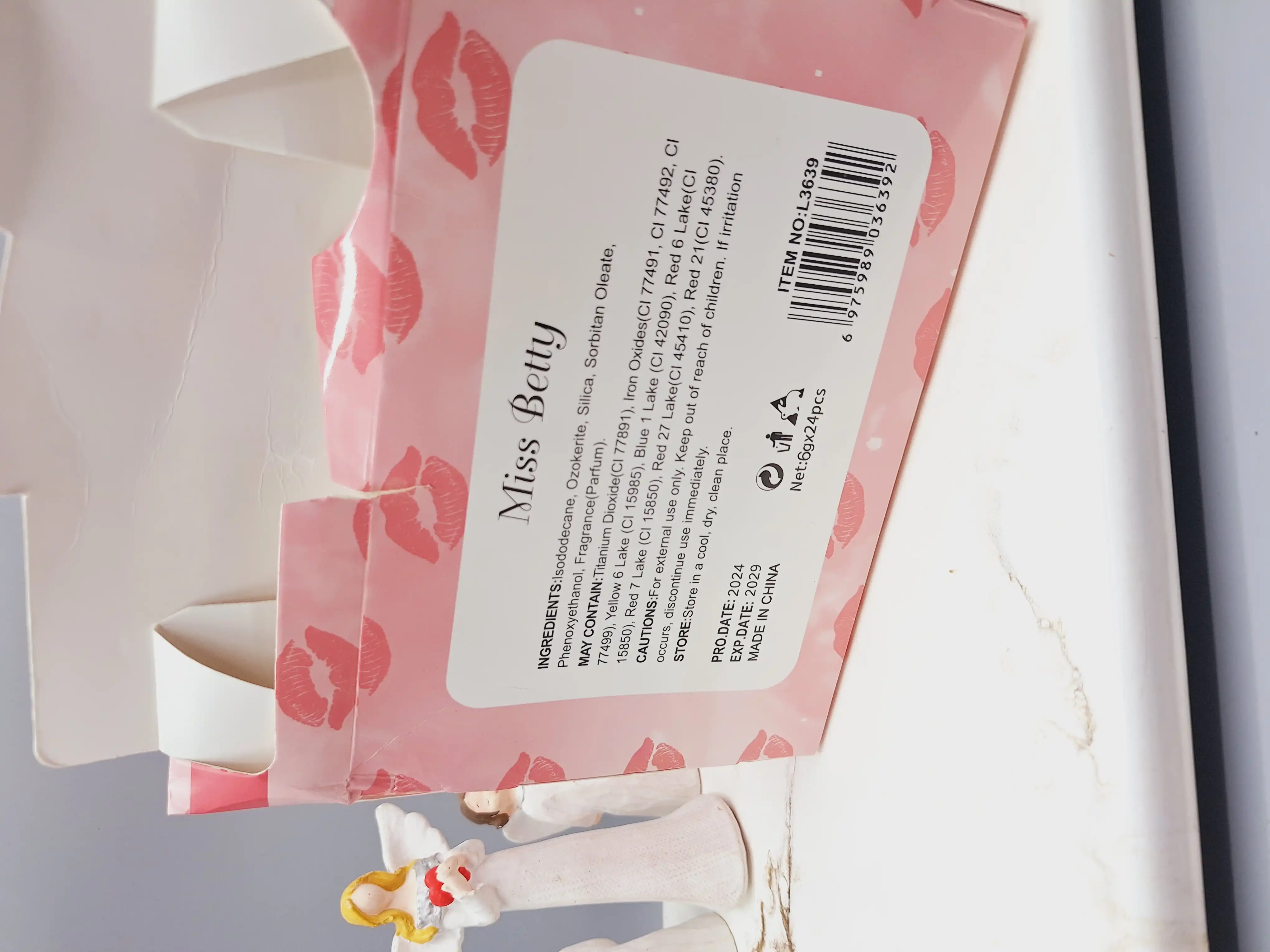 برق لب و شاین لب حرارتی دو طرفه ‏Miss Betty‏ کد L3639