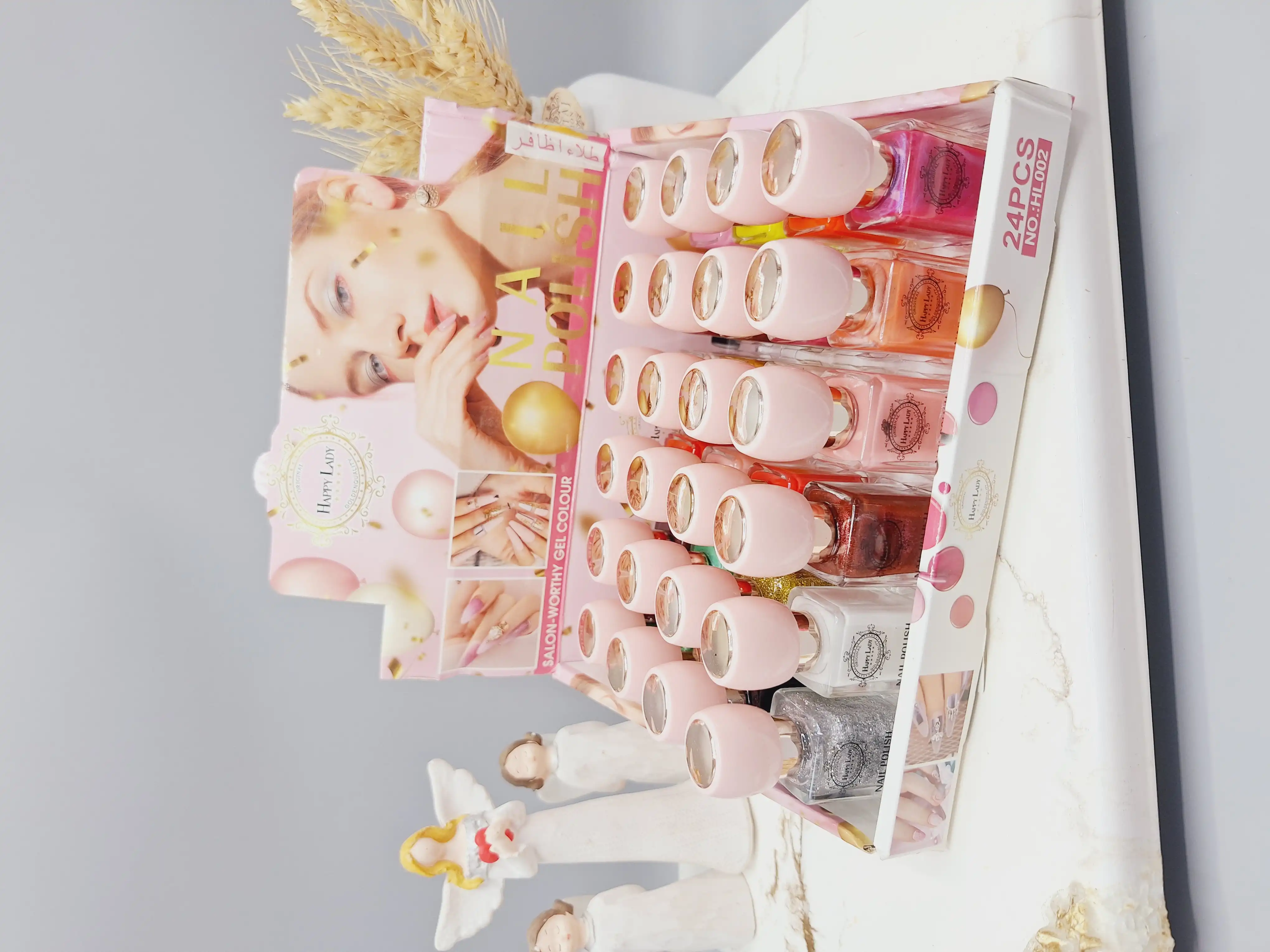 لاک رنگی HAPPY LADY کد 002