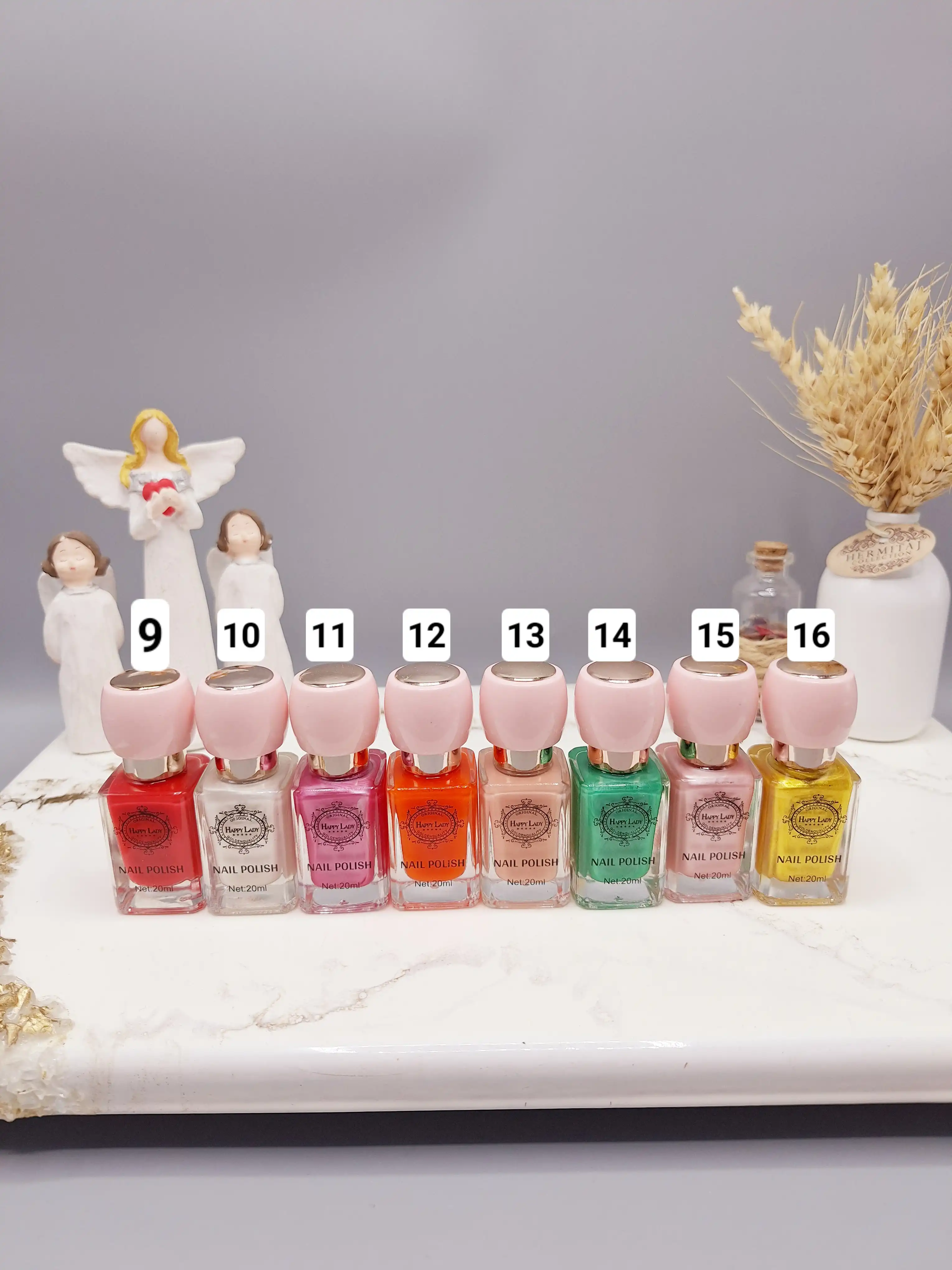 لاک رنگی HAPPY LADY کد 002