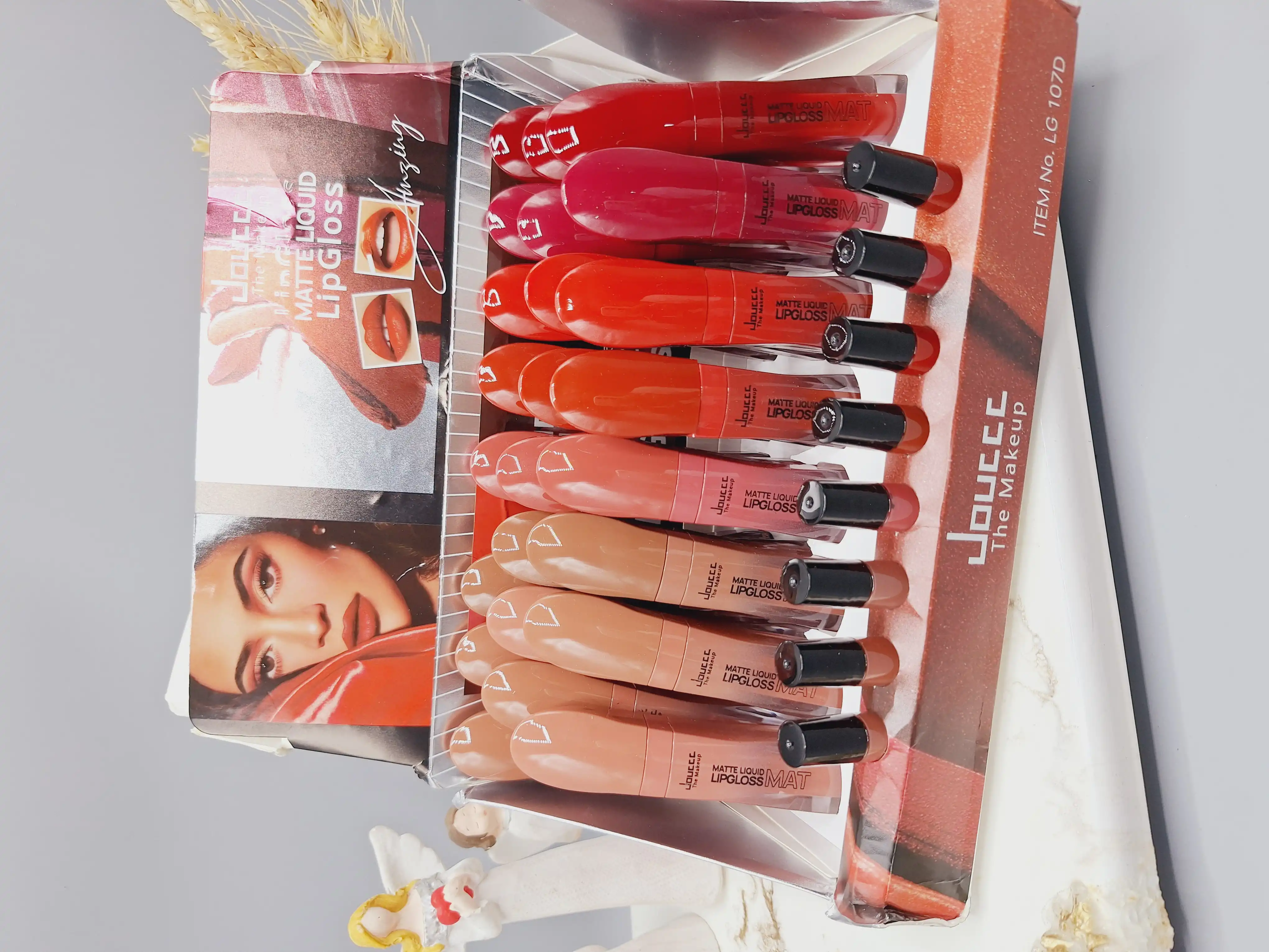 پک رژ لب مایع 8 عددی دوسه doucce کد 107D