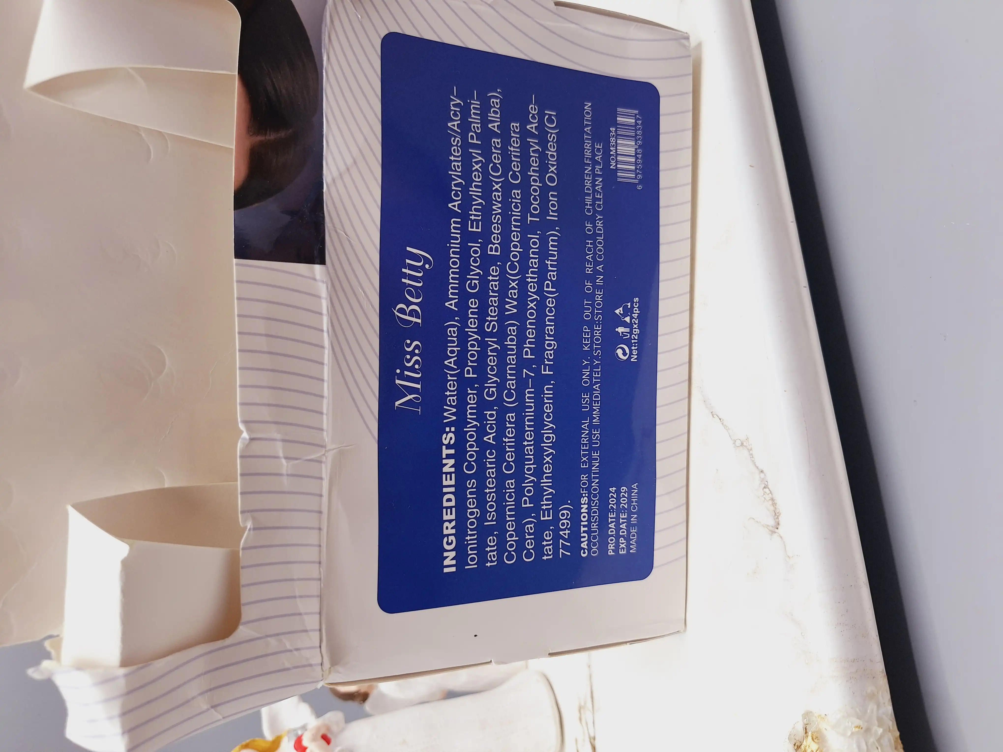 ریمل آبی پر موادو با کیفیت ‏Miss Betty‏ کد M3834