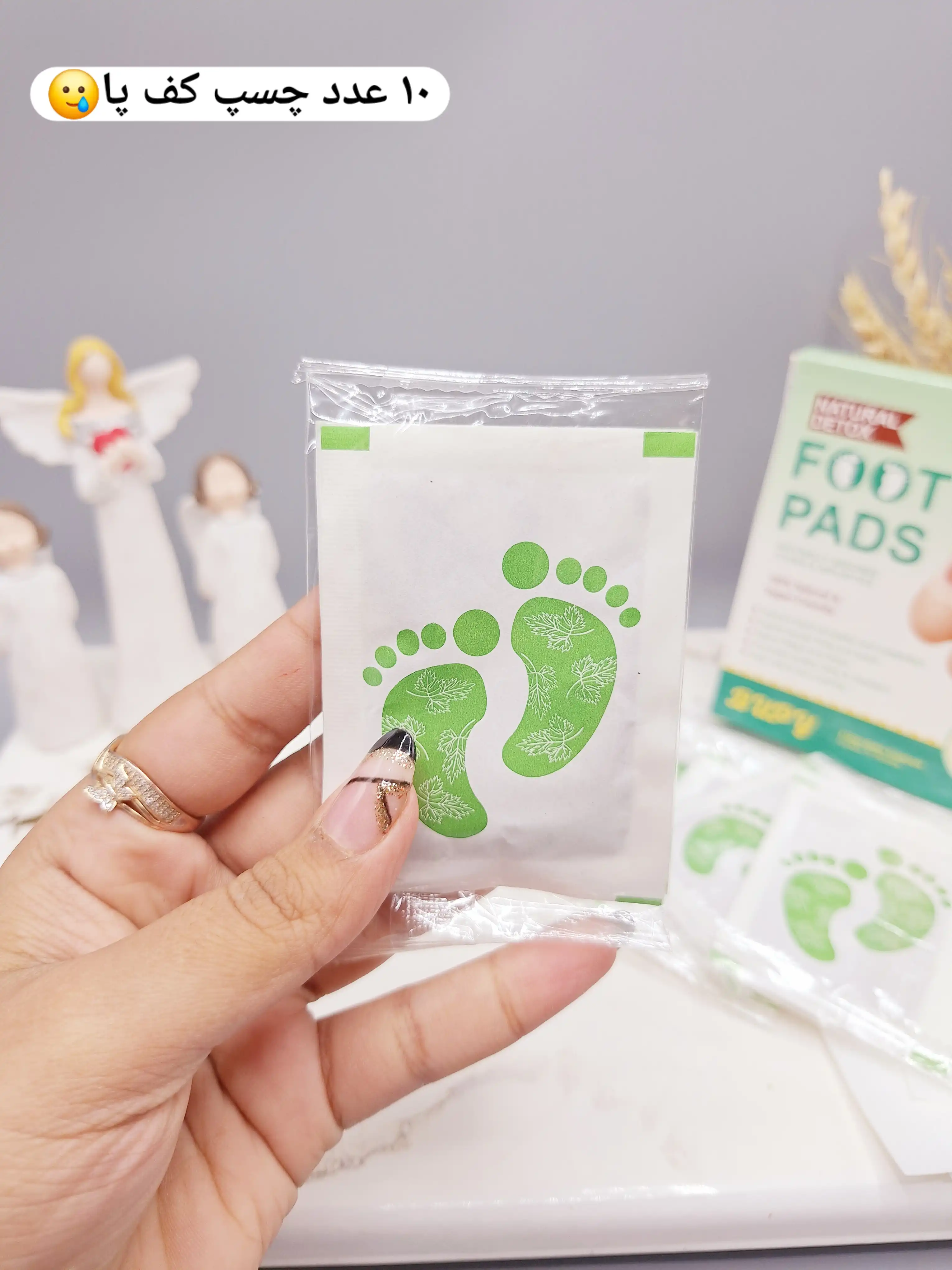 پدهای سم زدایی پا سم زدایی برای ورم پا تسکین درد پا و پاکسازی بدن FOOT PADS