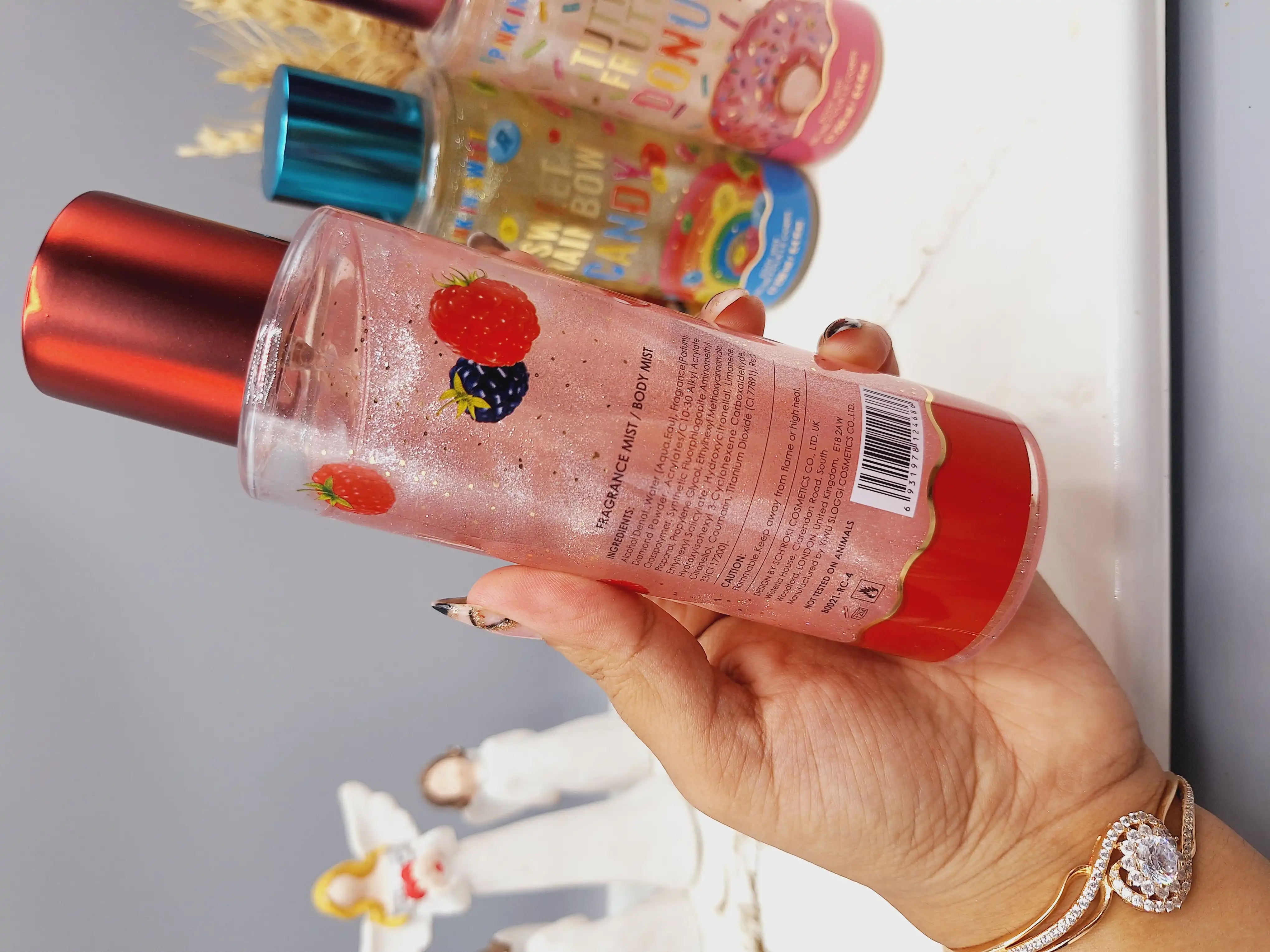 بادی اسپلش کاپ کیکی حجم 250میل برند PINK IN SWEET