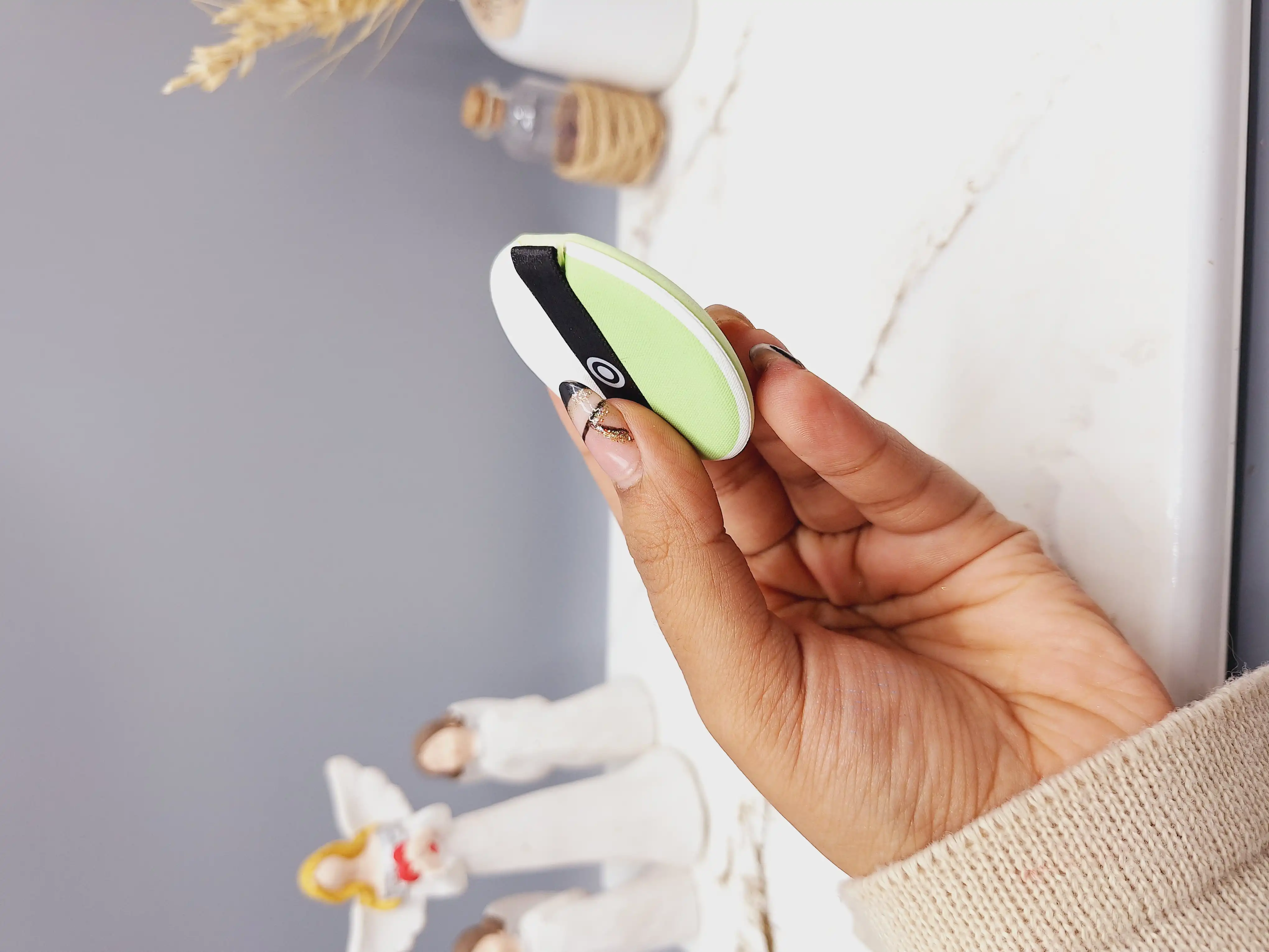 پد پودر فیکس رنگ سبز