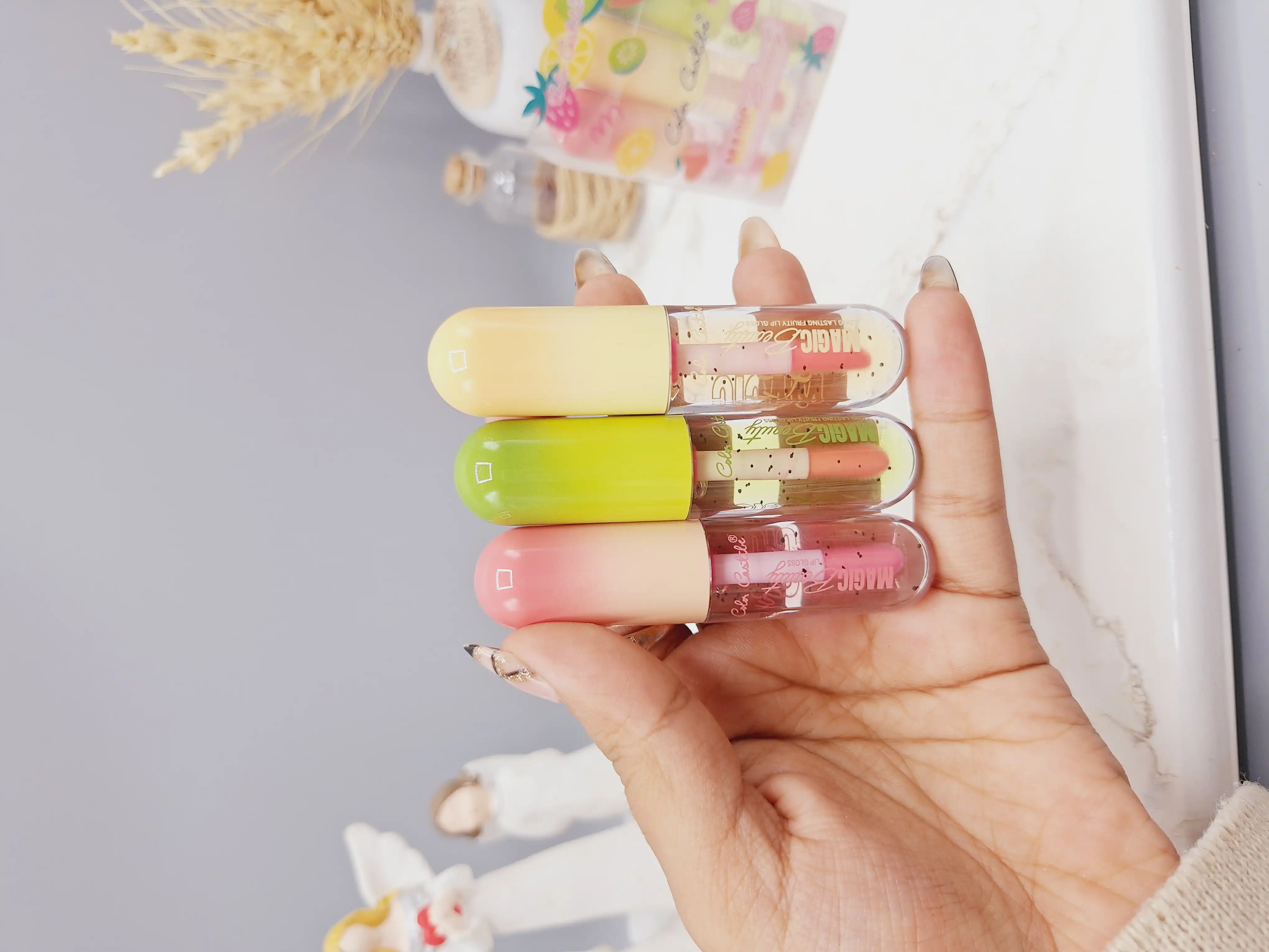 پک لیپ گلاس 3 تایی میوه ای برند مجیک کد 421