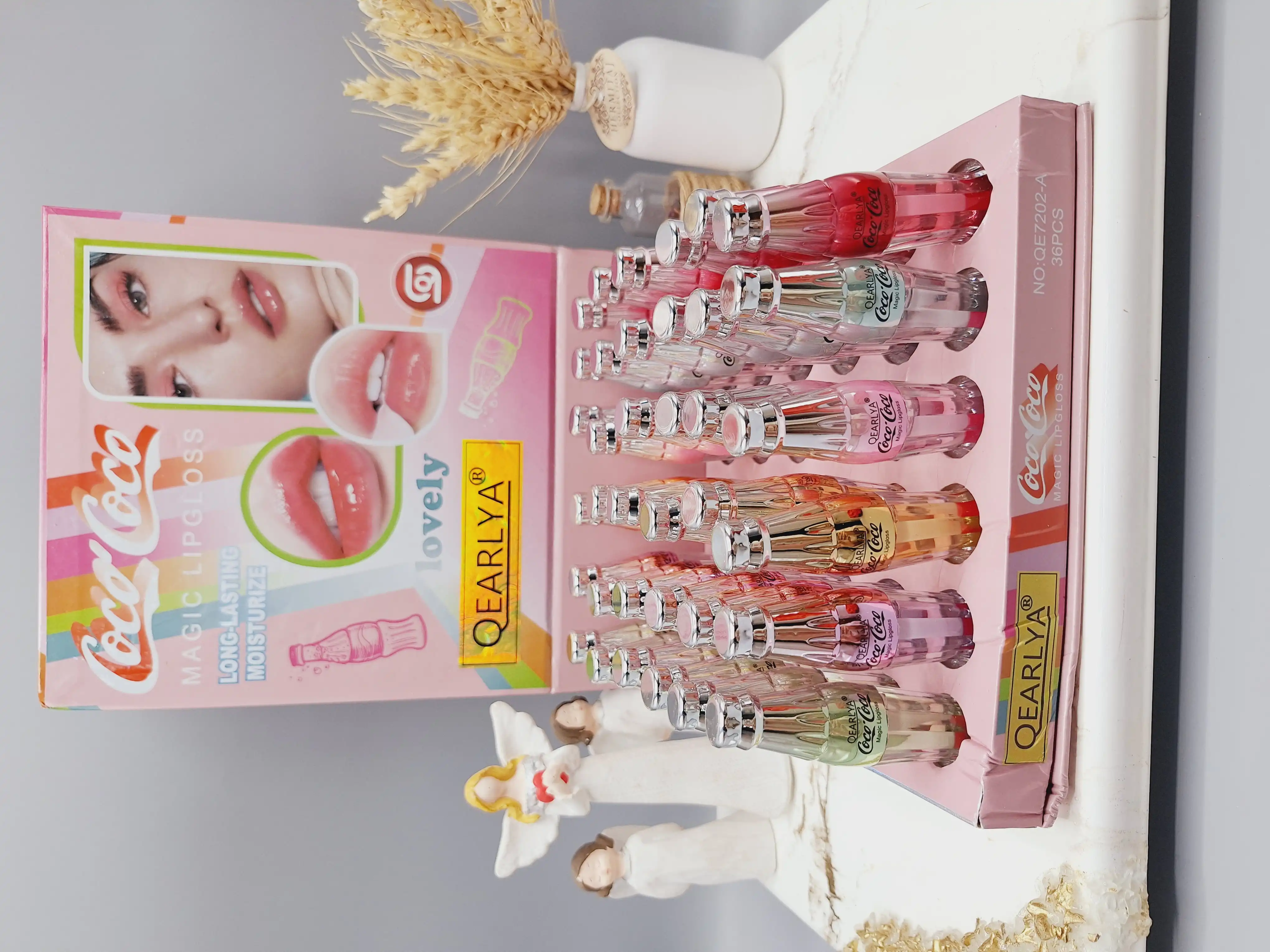 برق لب طرح بطری نوشابه ای برند ‏QEARLYA‏ کد 7202