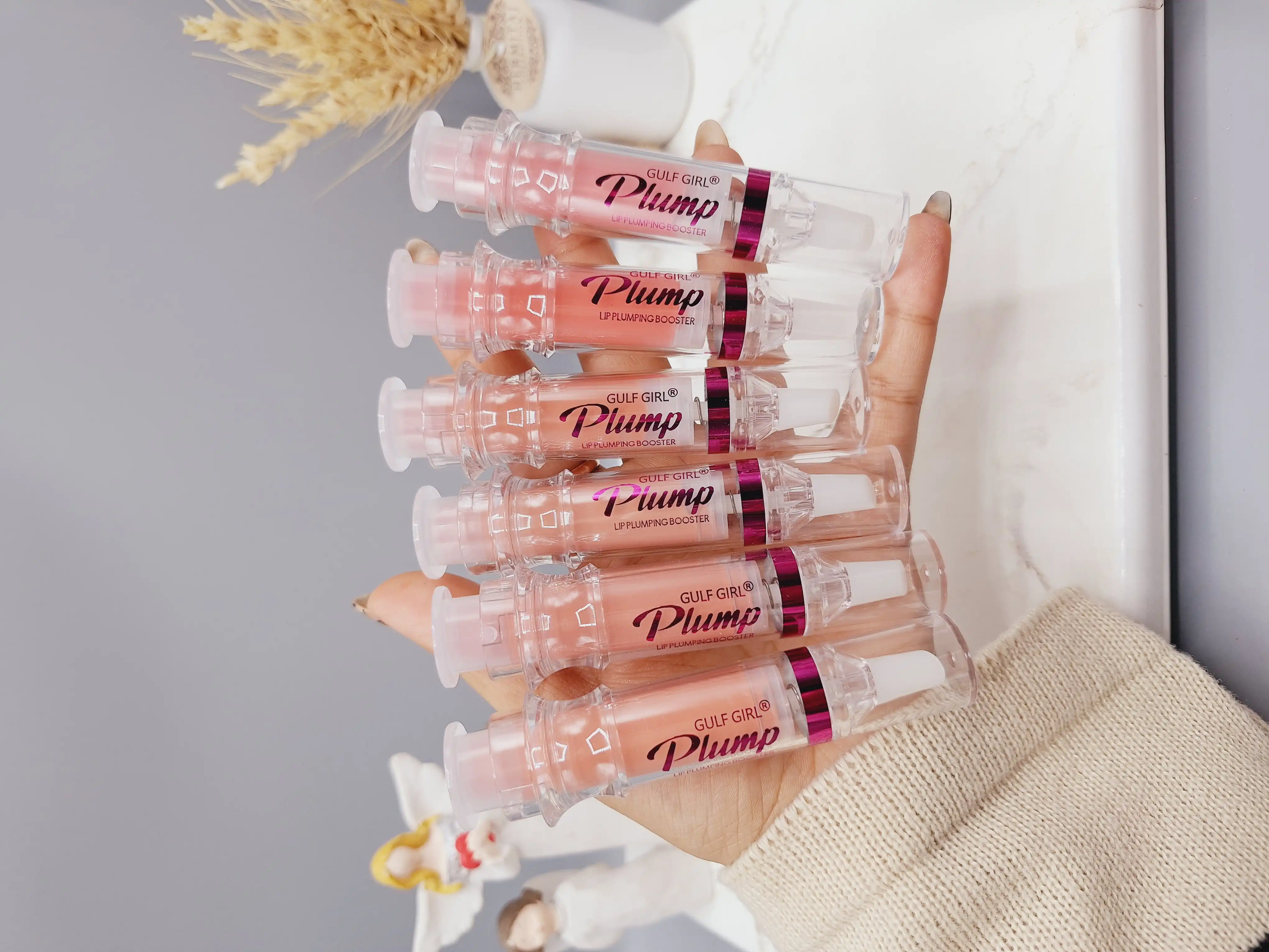 براق کننده لب و حجم دهنده لب آمپولی برند GULF GIRL کد 943