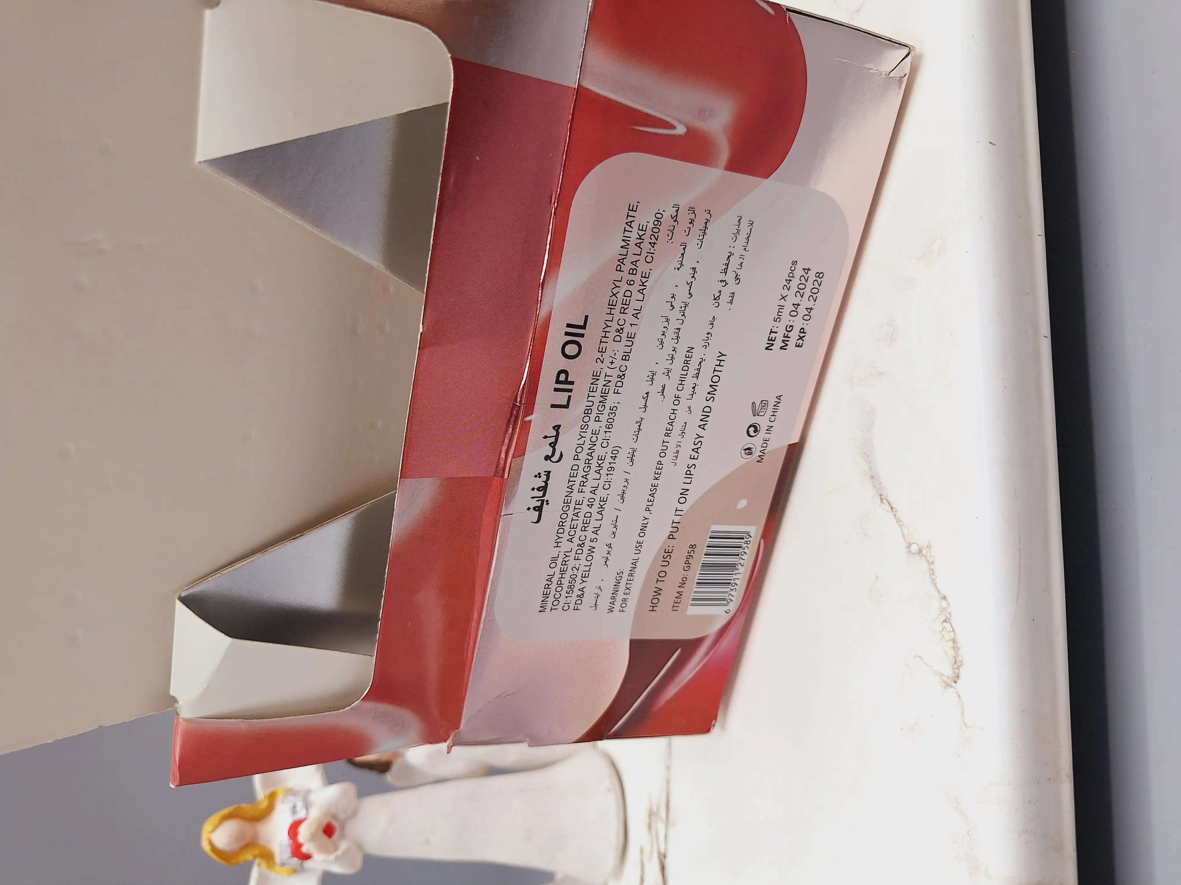 پک 6 تایی رژ مایع سر شیشه ای قلبی خوش رنگ کد GP958