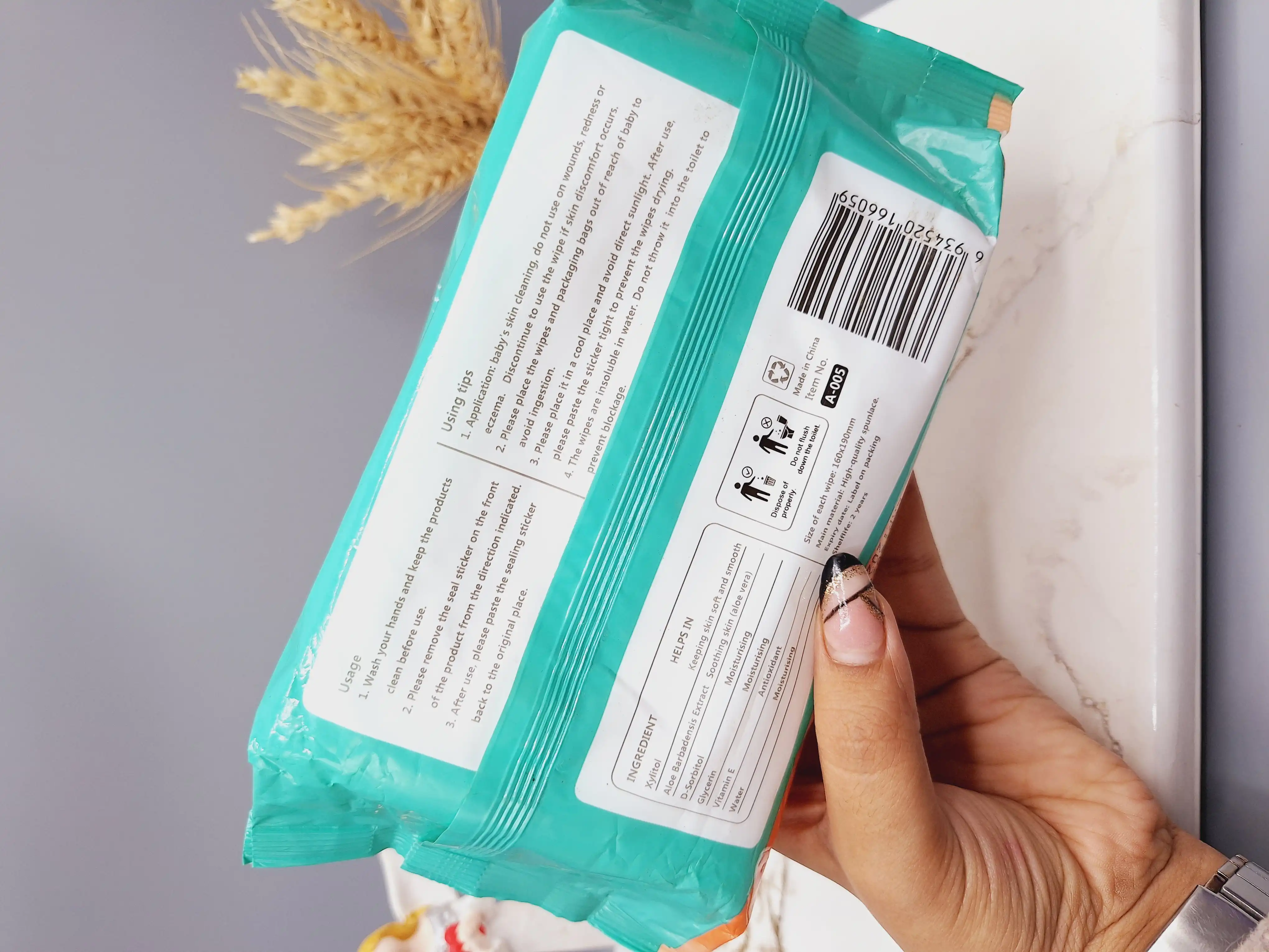 دستمال مرطوب 80 برگ طرح فیل کد A_005