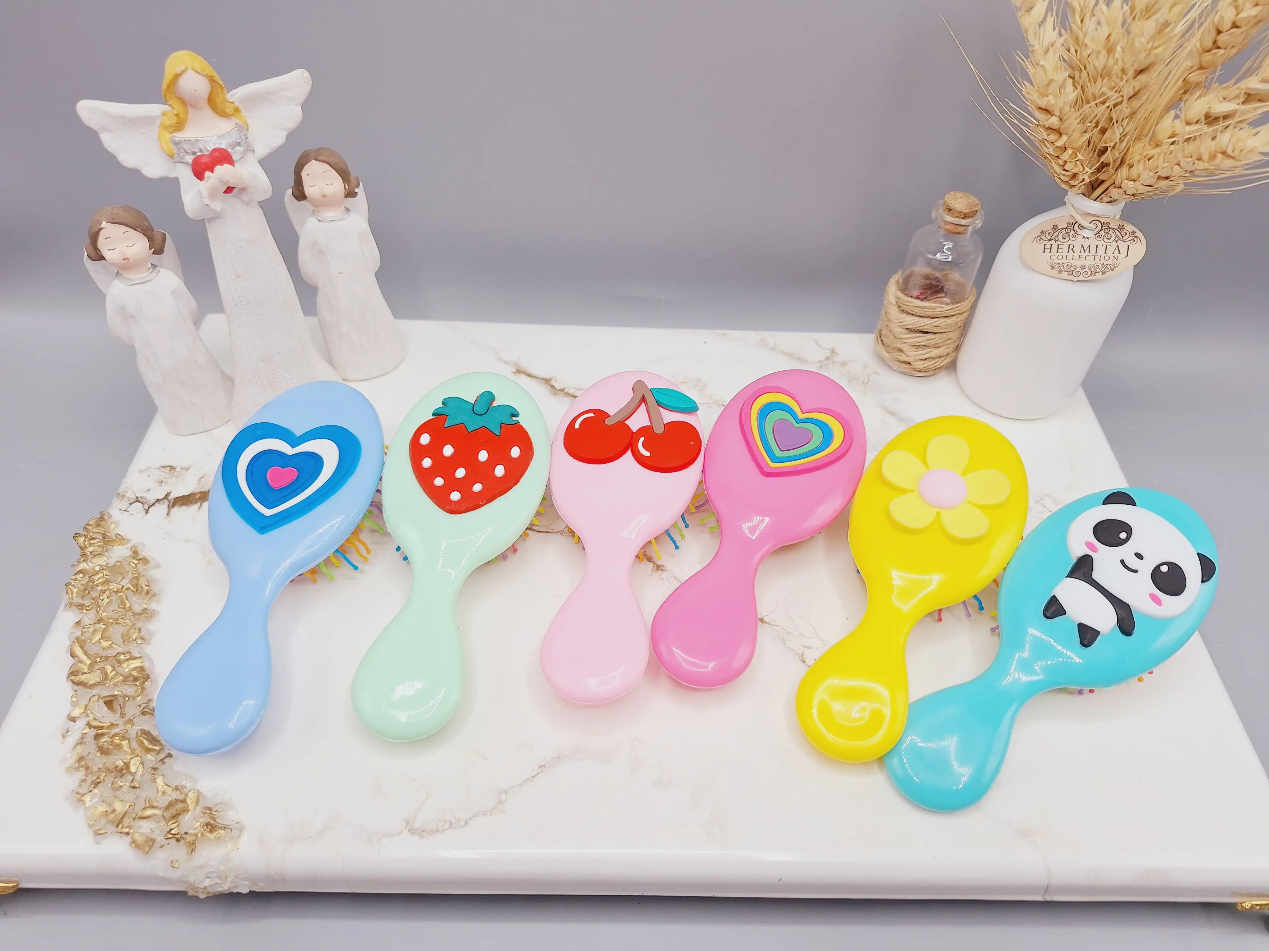 شانه رنگی رنگی طرح های بامزه