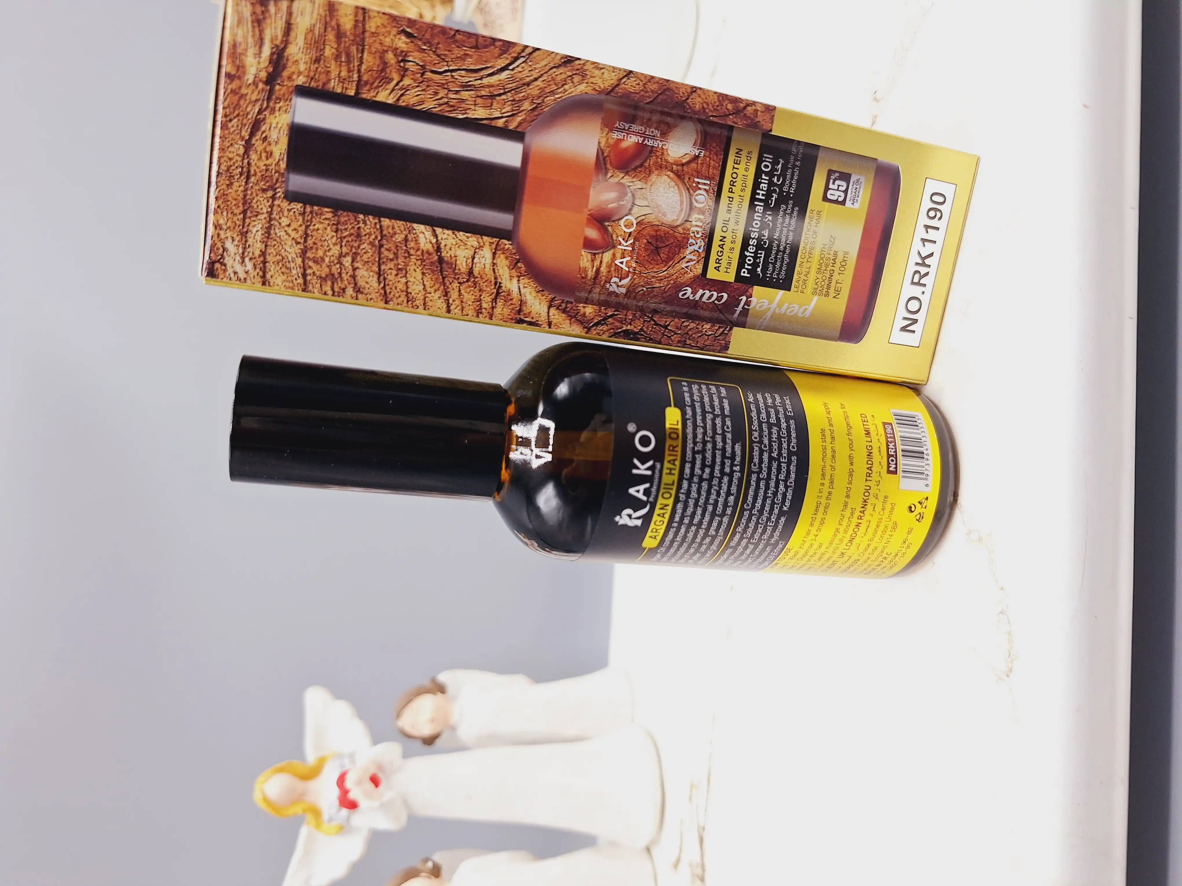 روغن و پروتئین آرگان مو راکو با 95 درصد عصاره طبیعی دانه میوه آرگان حجم 100ml کد 1190