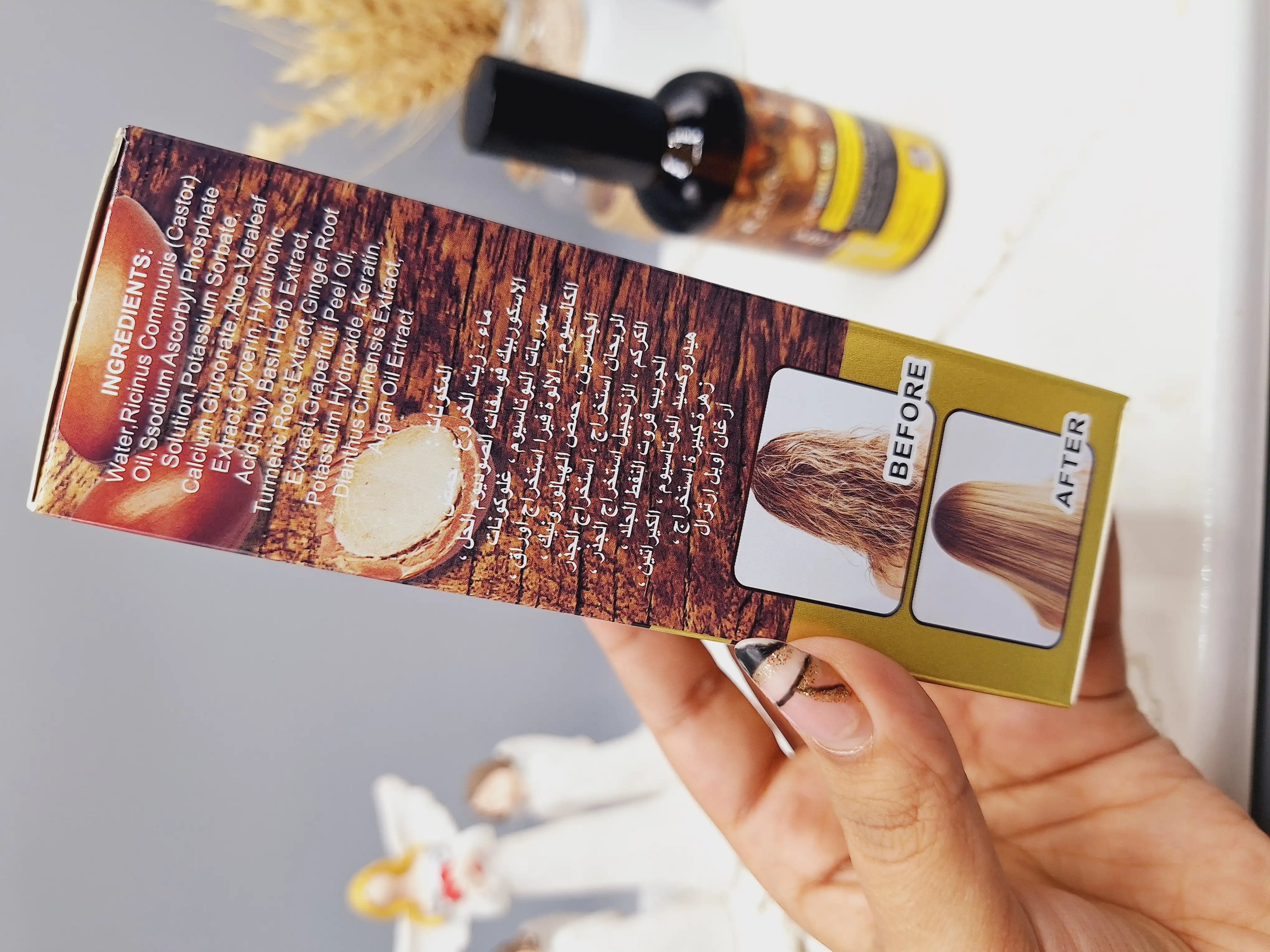 روغن و پروتئین آرگان مو راکو با 95 درصد عصاره طبیعی دانه میوه آرگان حجم 100ml کد 1190