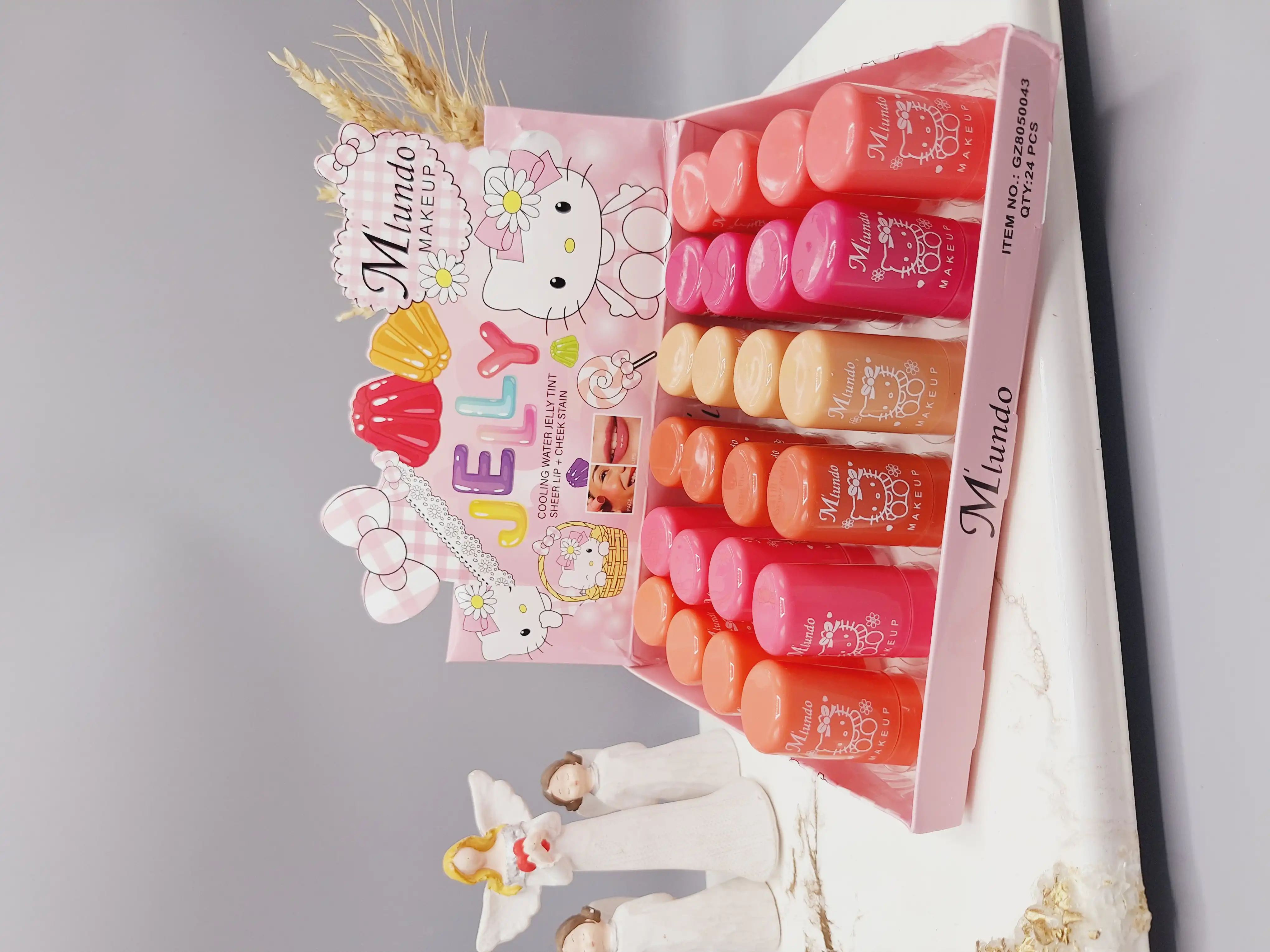 تینت ژله ای لب و گونه جادویی با کيفيت طرح کیتی برند Mlundo کد 8050043