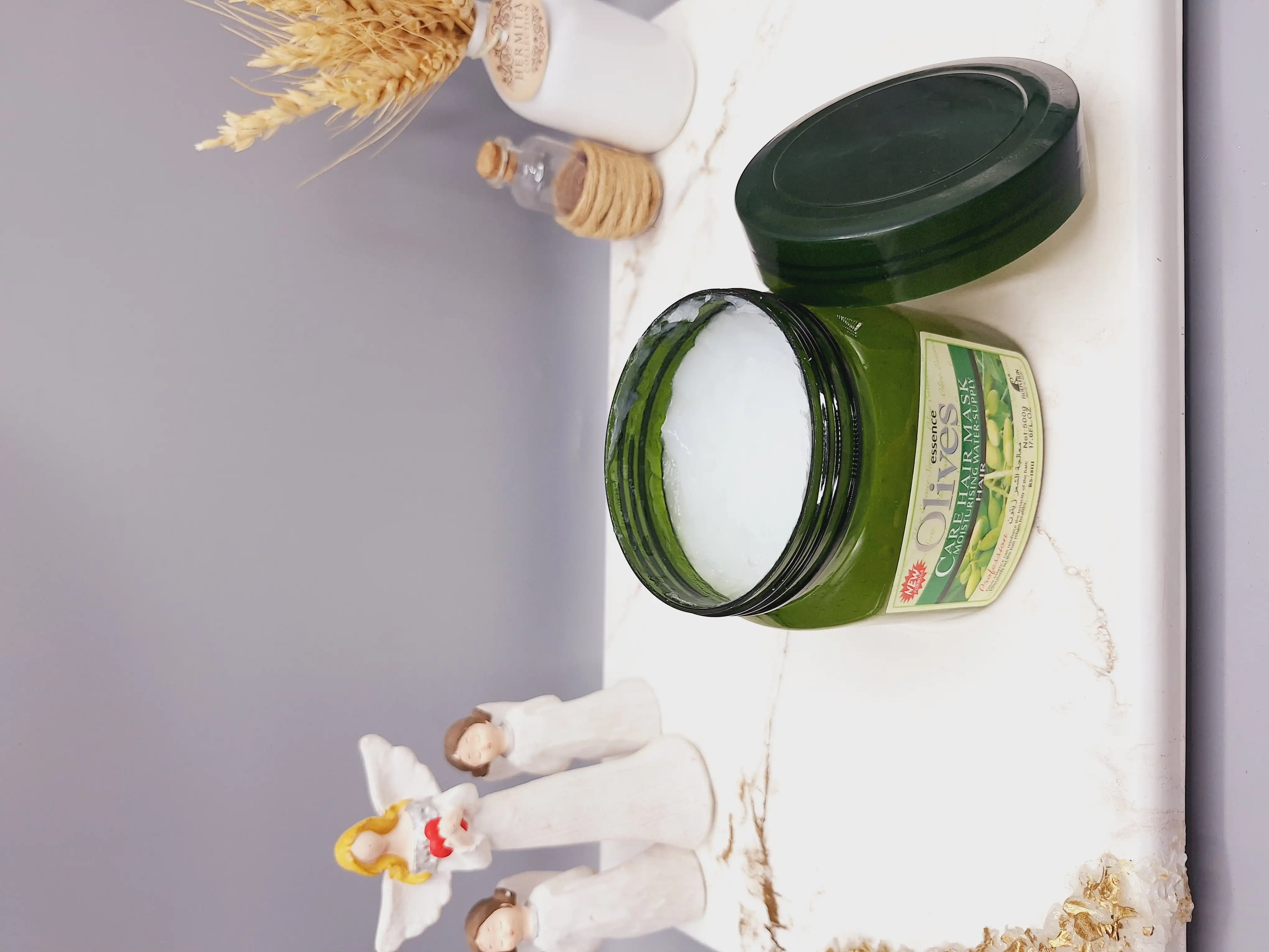 ماسک مو کاسه ای زیتون تقویتی برند olives وزن 500 گرم کد RS-18111