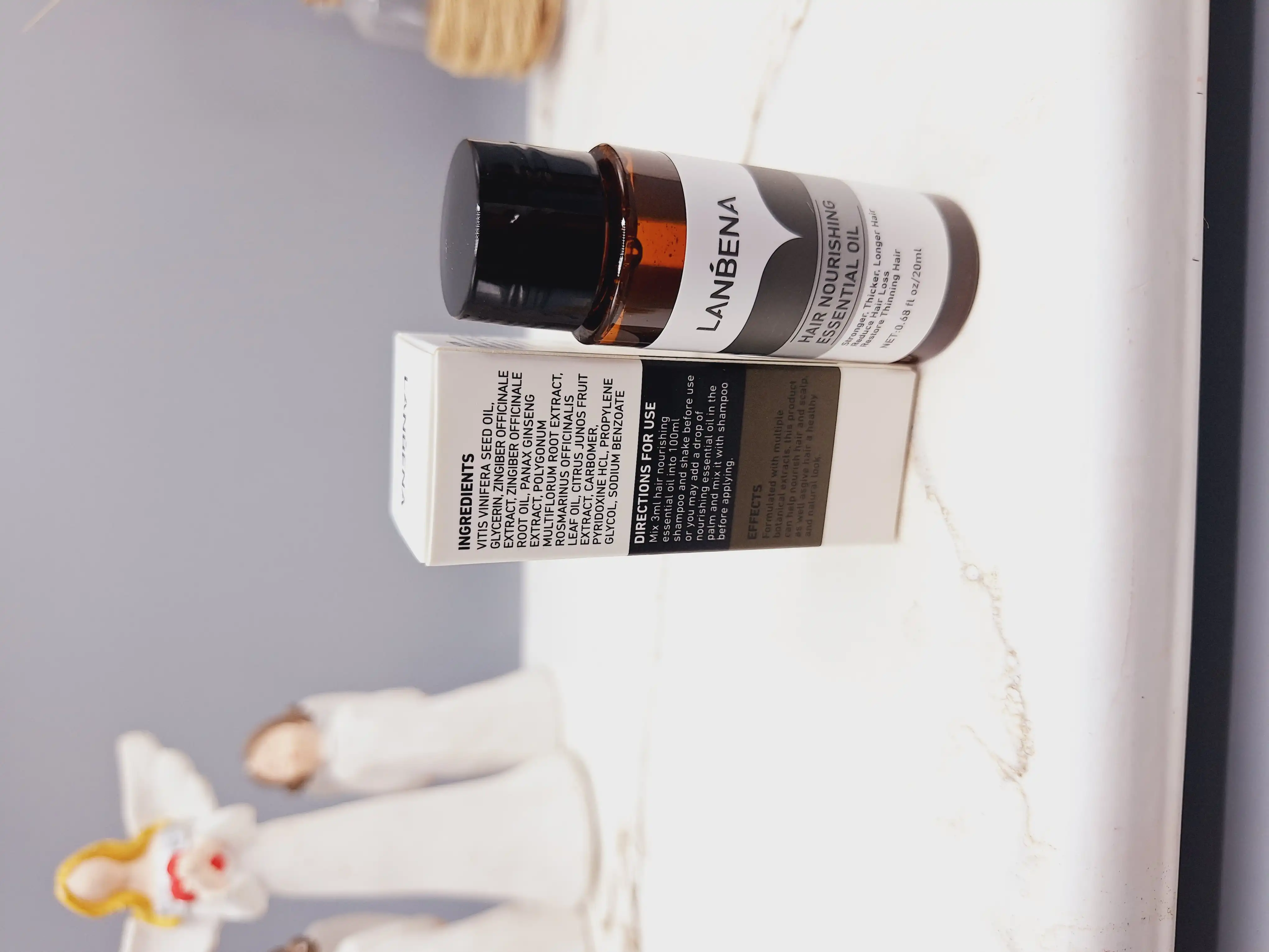 روغن تقویت و رشد مو لانبنا مناسب ضد ریزش مو و ضخیم کننده تارهای مو کد 0380