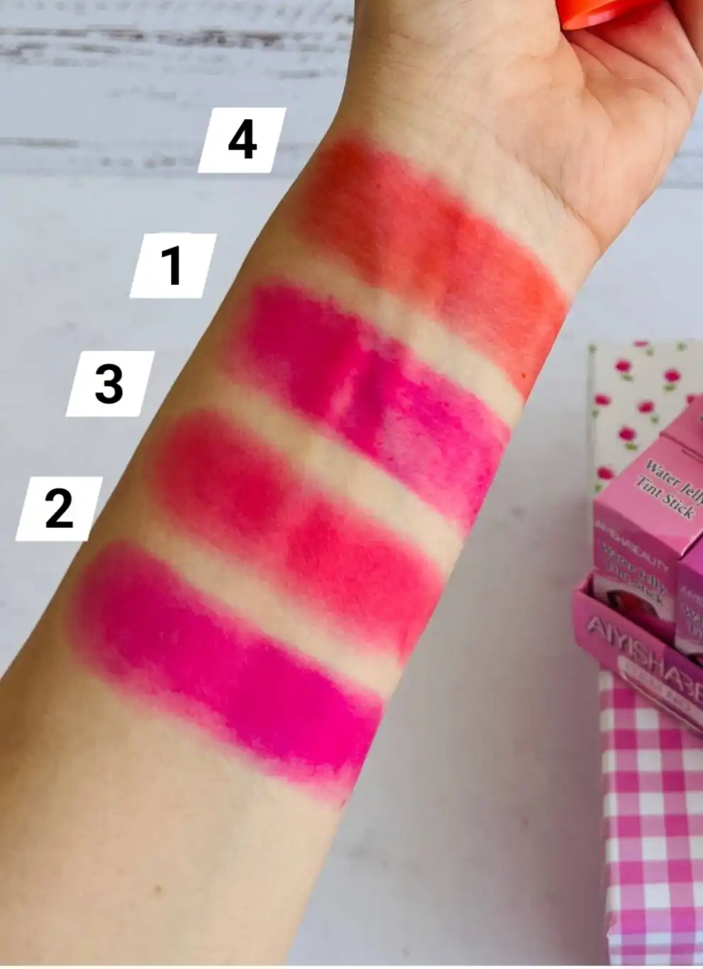 تینت ژله ای لب و گونه جادویی با کيفيت برند ‏AIYISHABEAUTY‏ کد 24015