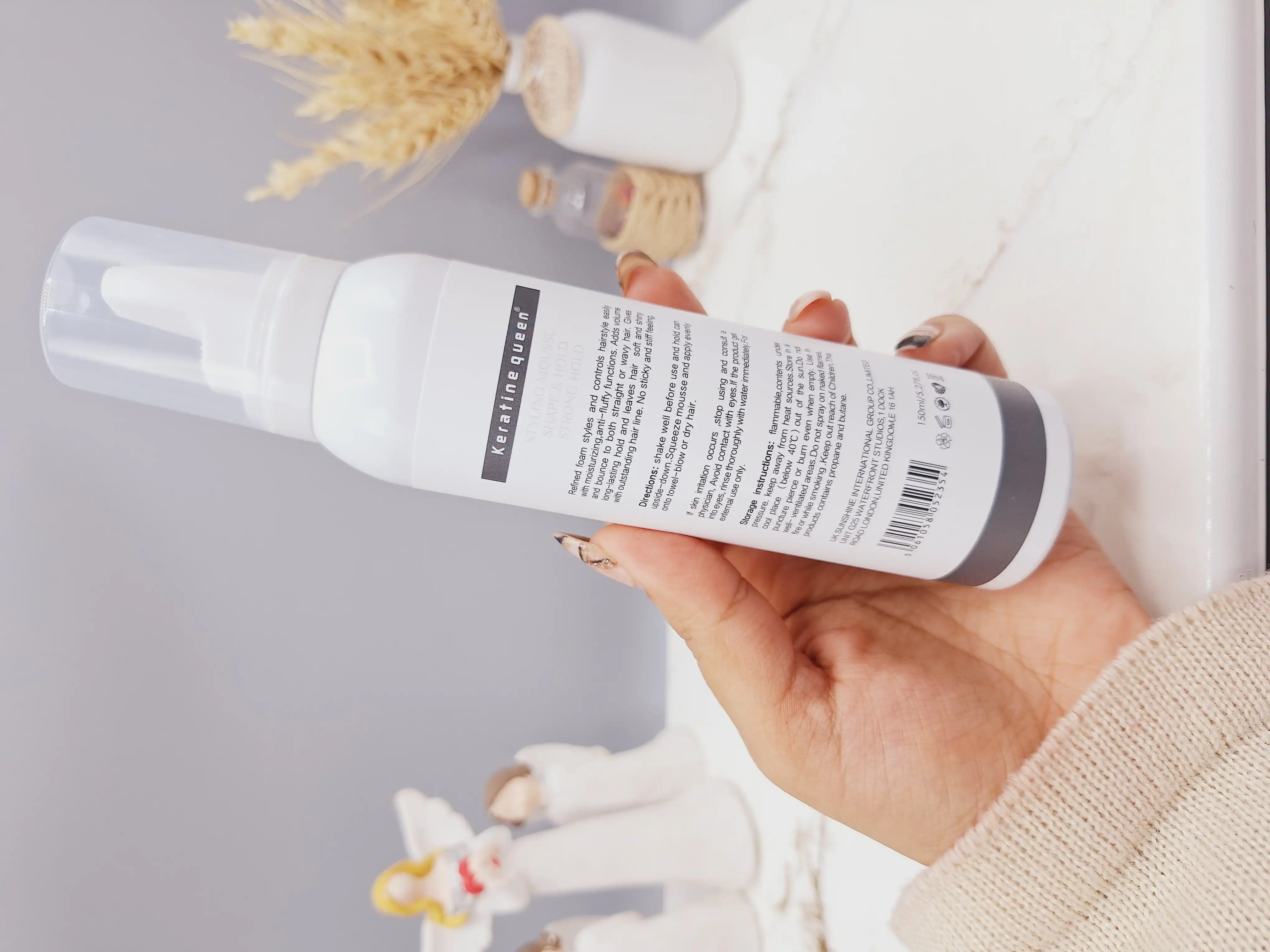 موس مو رنگی برند پرفکت شماره 08 Natural grey خاکستری حجم 150 میل کد 2354