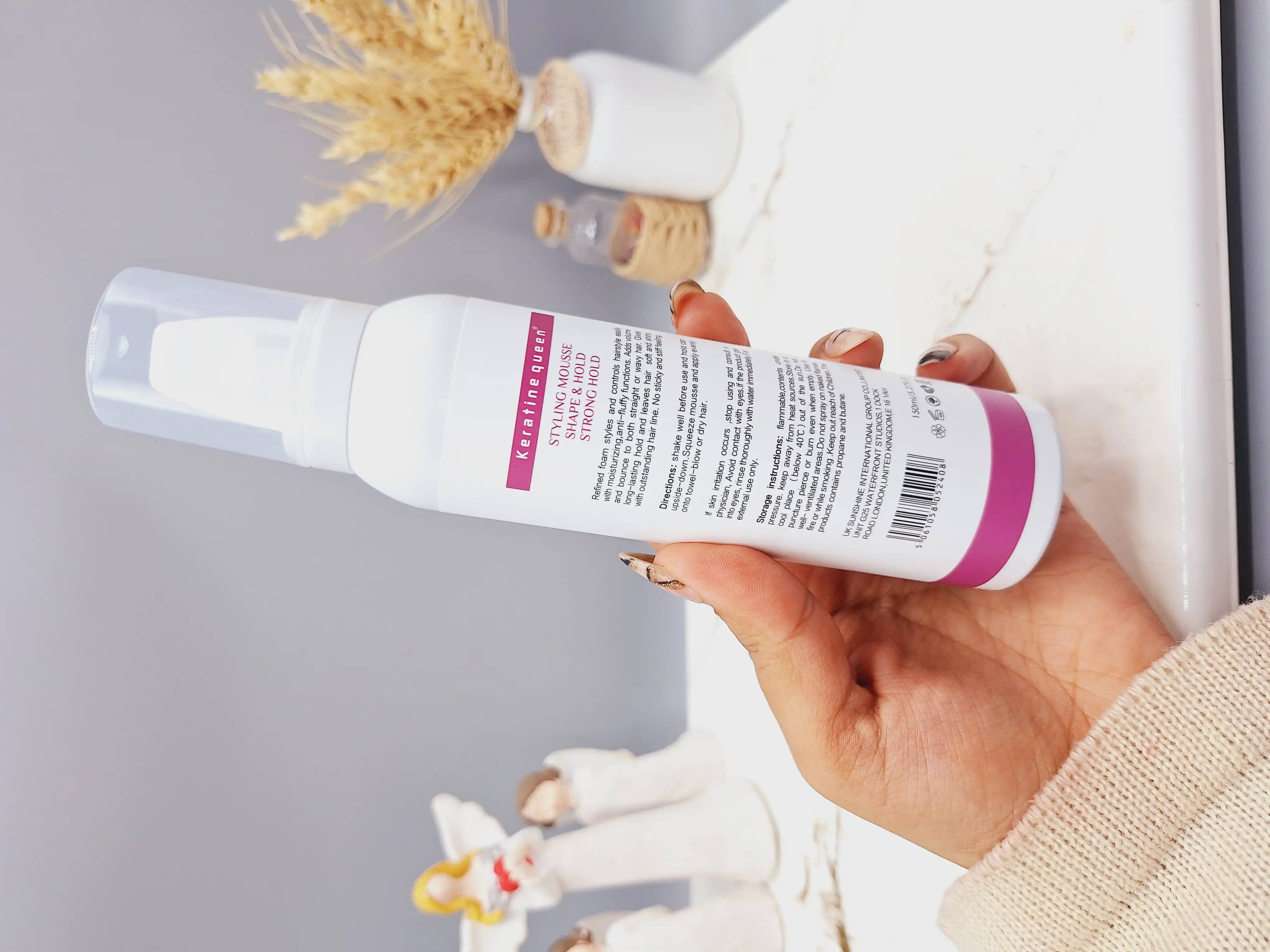 موس مو رنگی برند پرفکت شماره 05 Rose red قرمز حجم 150 میل کد 2408