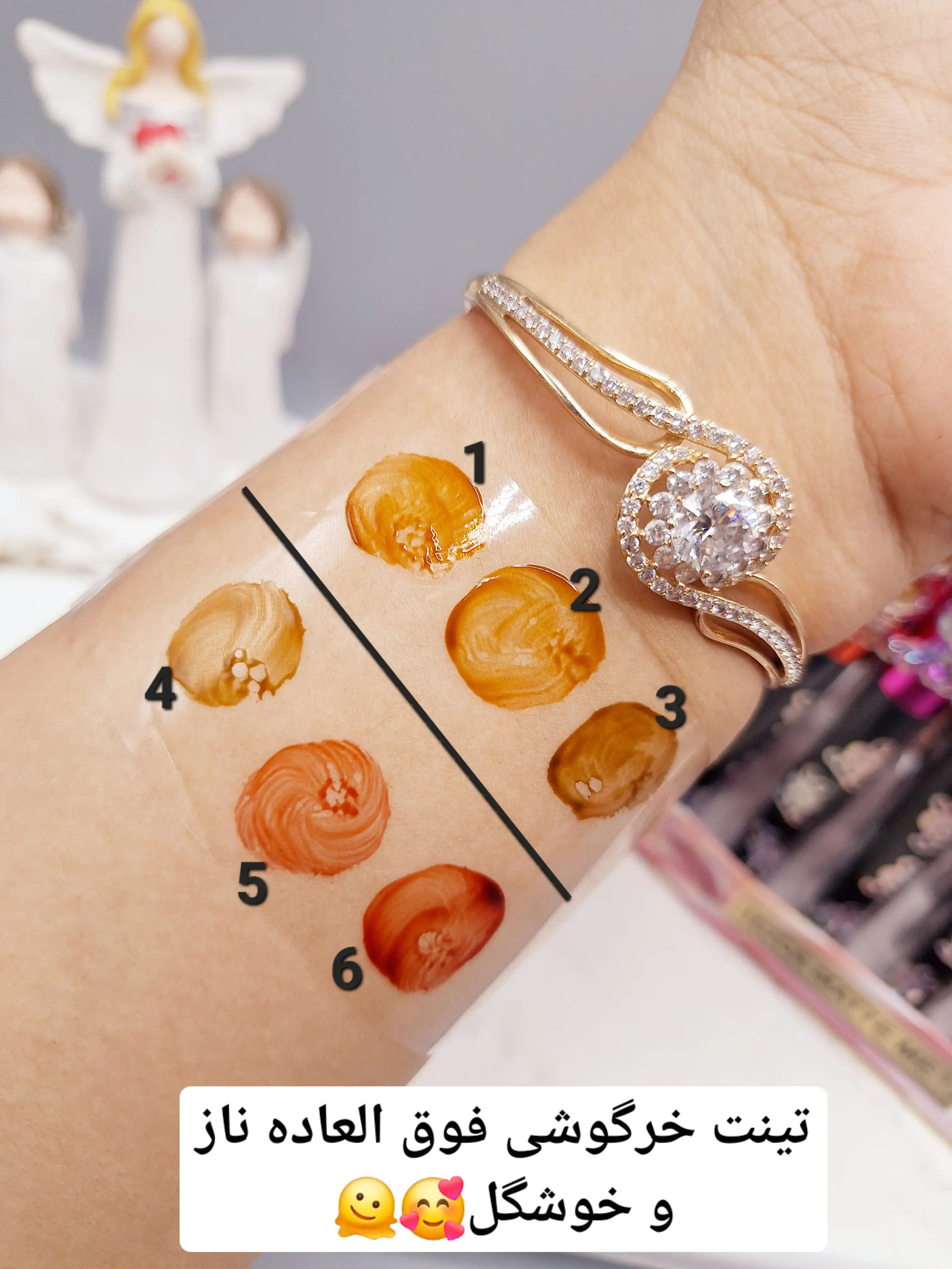 تینت استوانه ای طرح خرگوش شیشه ای برند هدا مات می کد 473