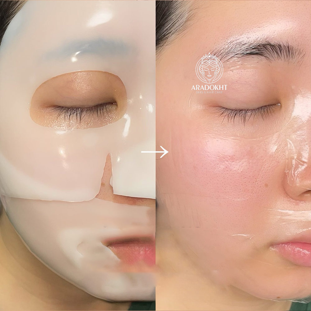 پک 4 عددی ماسک صورت مدل بایو کلاژن و سفت کننده و ضد چروک 4 عددی اصل کره