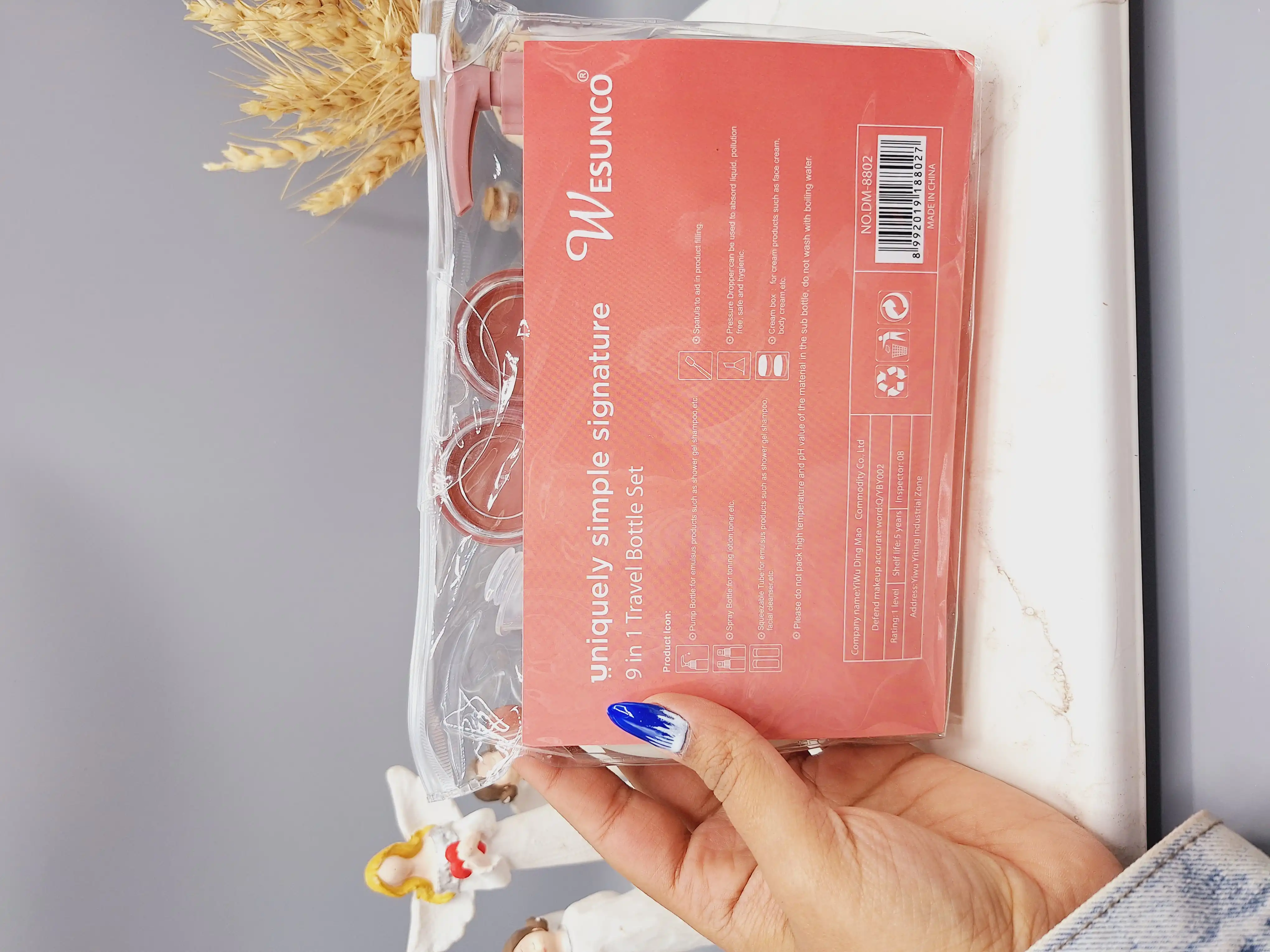 ست مسافرتی 9 تیکه کاربردی ‏WESUNCO‏ کد DM-8802